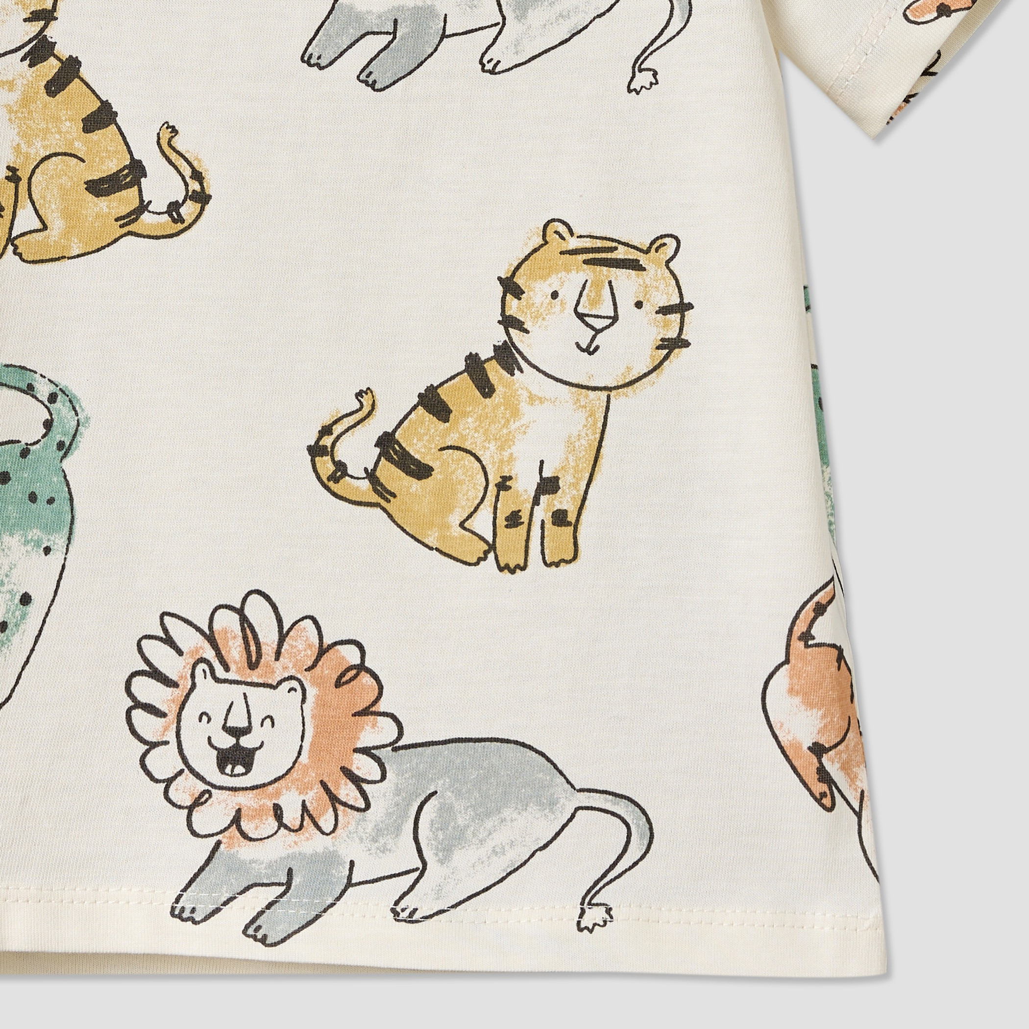 Juniors Crew Neck Short Sleeves T-shirt with Safari Print-baby-boys-clothing-tshirtsandpolos-image-4