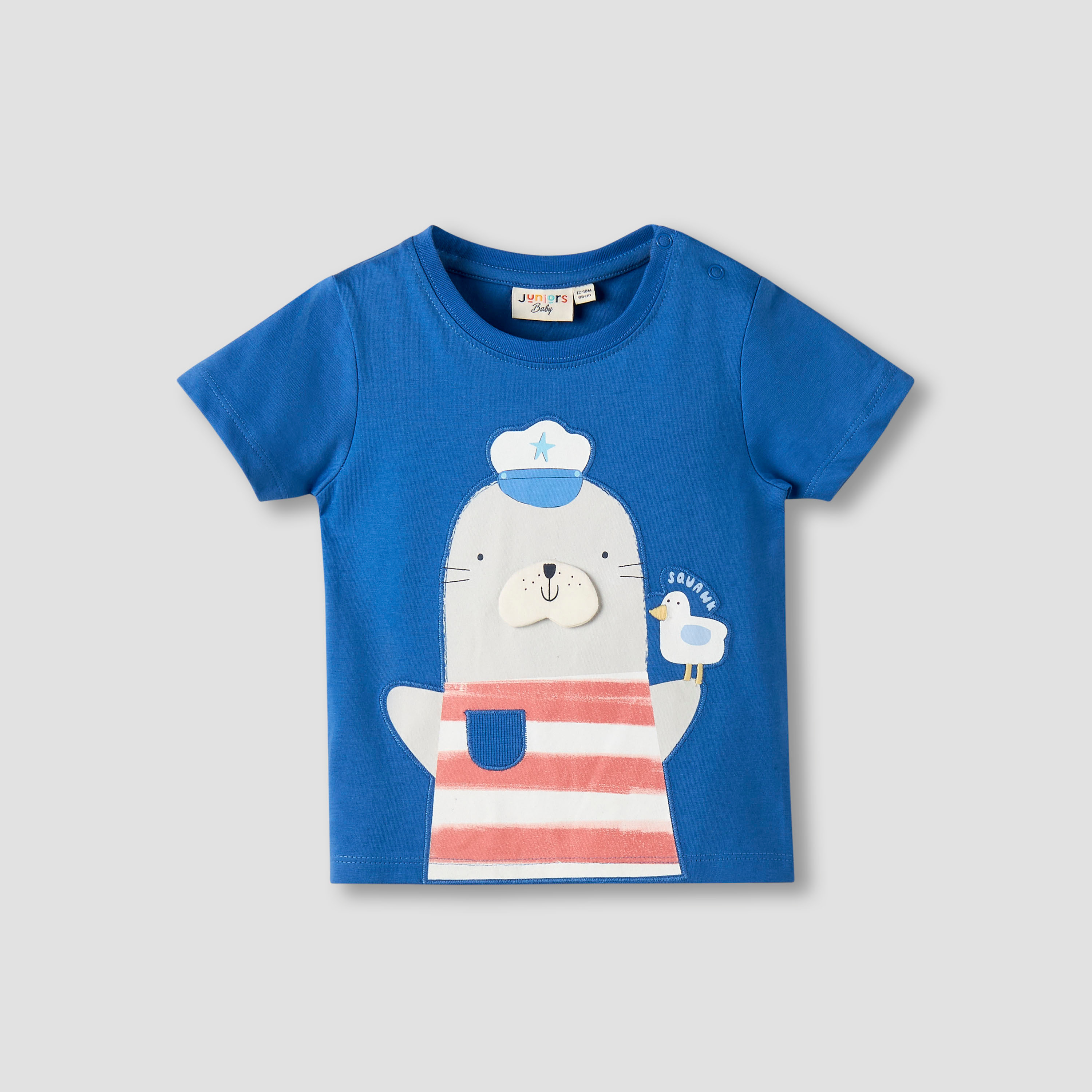 Pack of 3 Juniors Crew Neck Short Sleeves T-shirt with Print-baby-boys-clothing-tshirtsandpolos-image-4