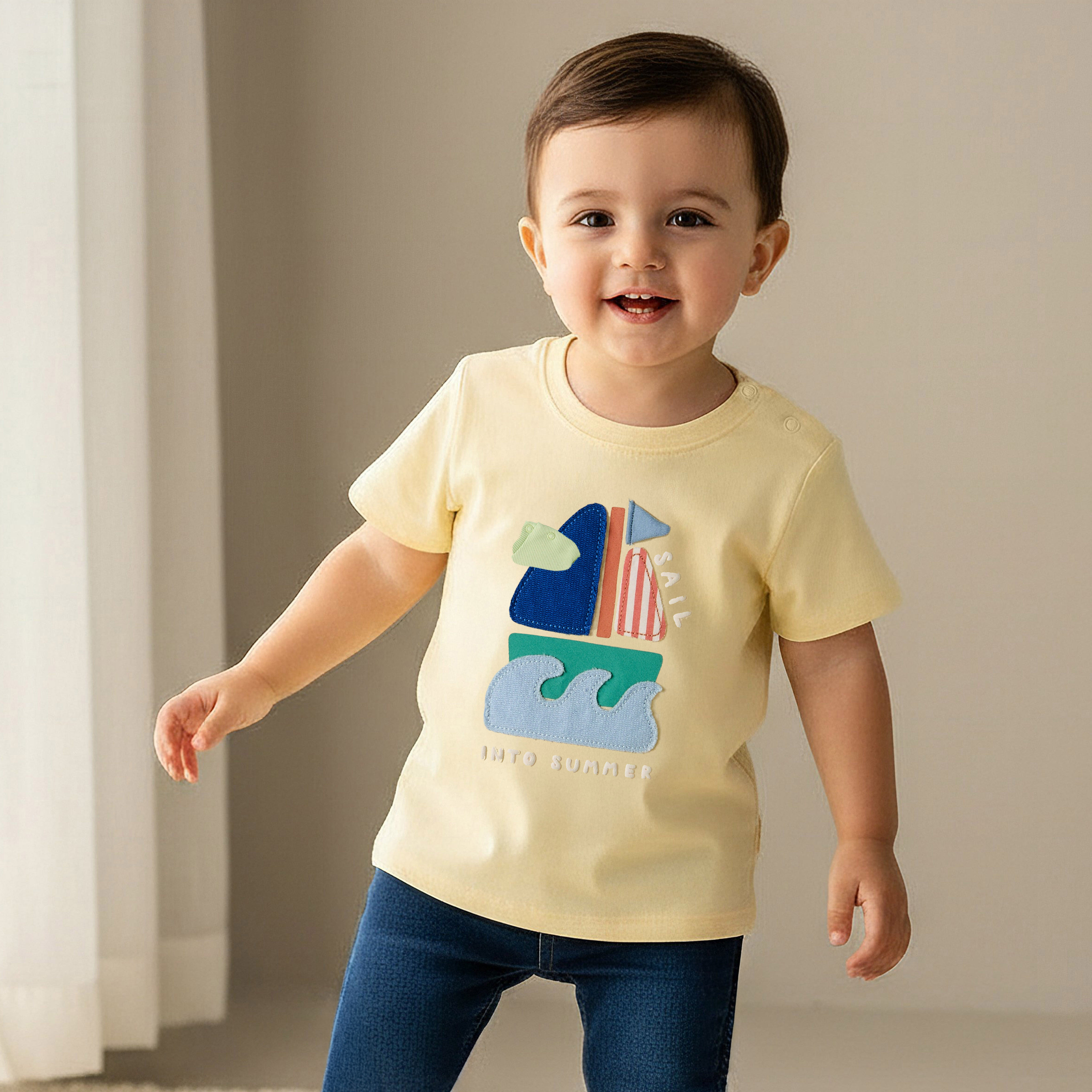 Pack of 3 Juniors Short Sleeve T-shirt with Applique Accent-baby-boys-clothing-tshirtsandpolos-image-2