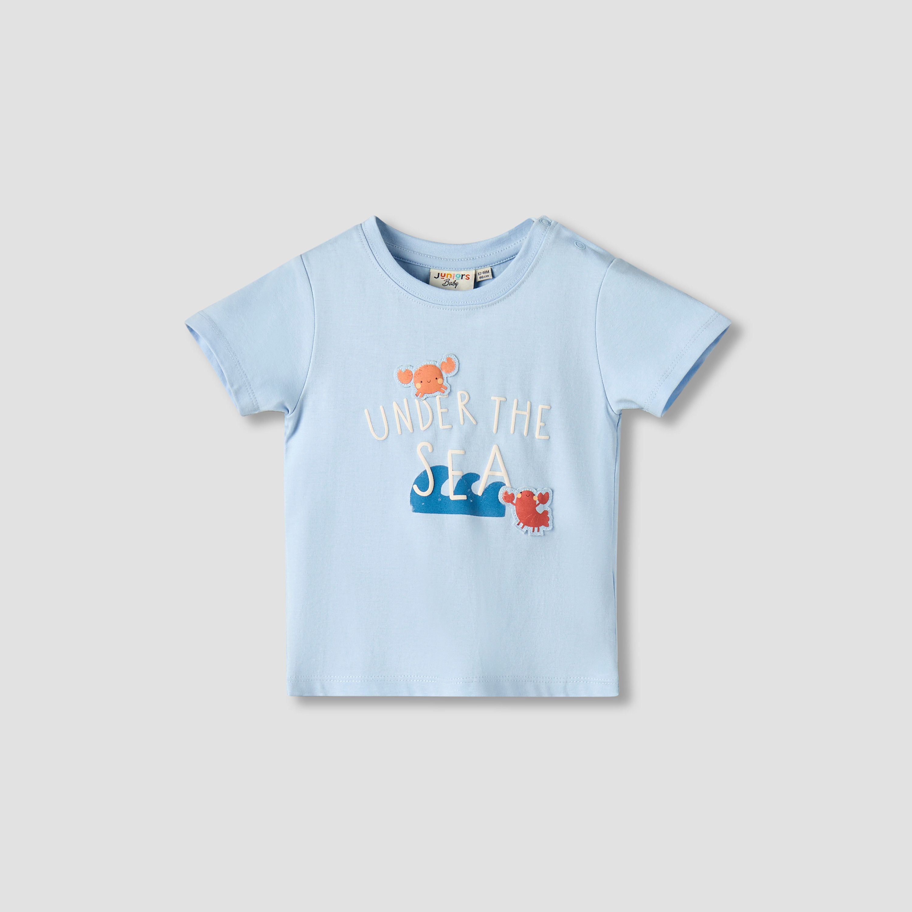 Pack of 3 Juniors Crew Neck Short Sleeves T-shirt with Print-baby-boys-clothing-tshirtsandpolos-image-3