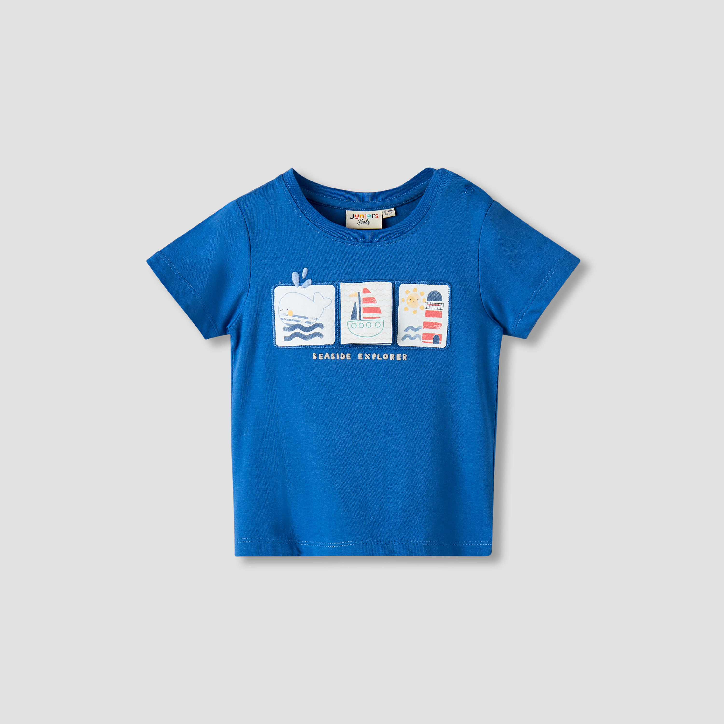 Pack of 3 Juniors Crew Neck Short Sleeves T-shirt with Print-baby-boys-clothing-tshirtsandpolos-image-4