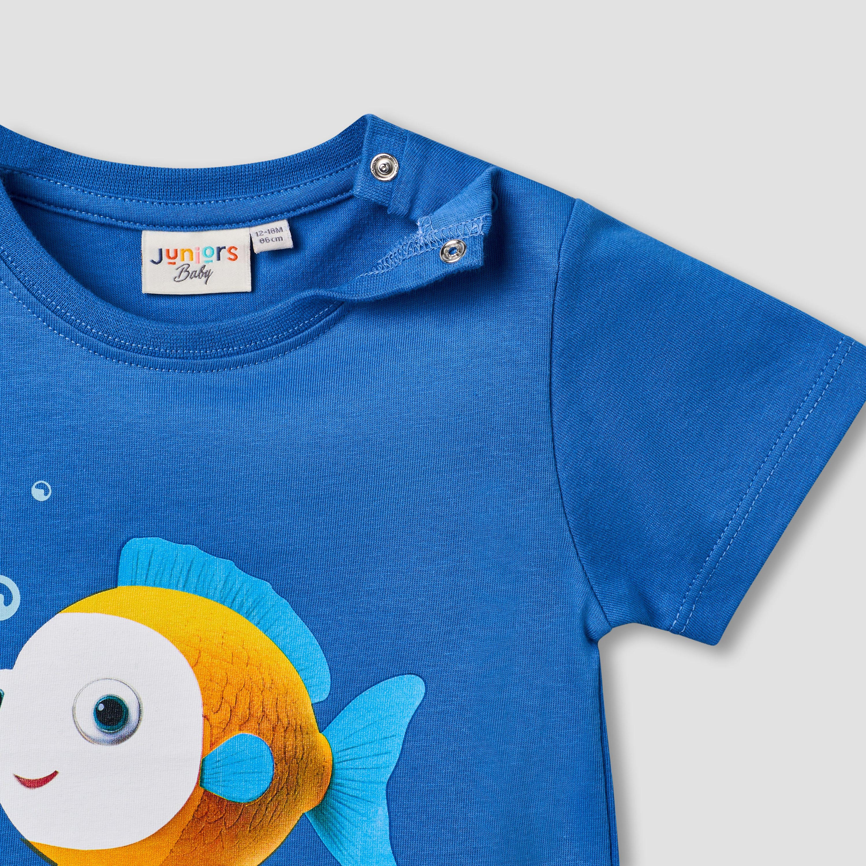 Juniors Crew Neck Short Sleeves T-shirt with Fish Print-baby-boys-clothing-tshirtsandpolos-image-4