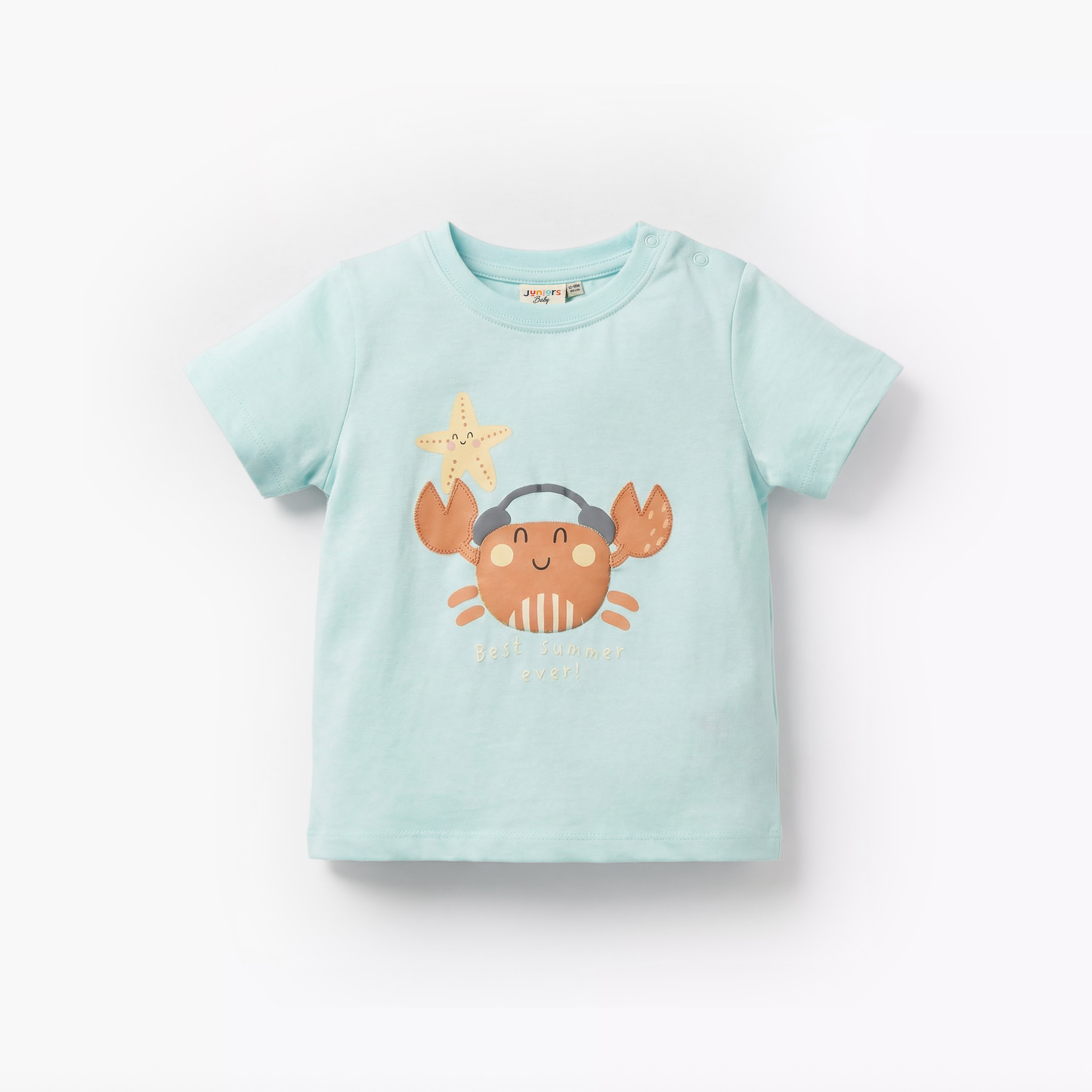 Pack of 3 Juniors Short Sleeve T-shirt with Print-baby-boys-clothing-tshirtsandpolos-image-4