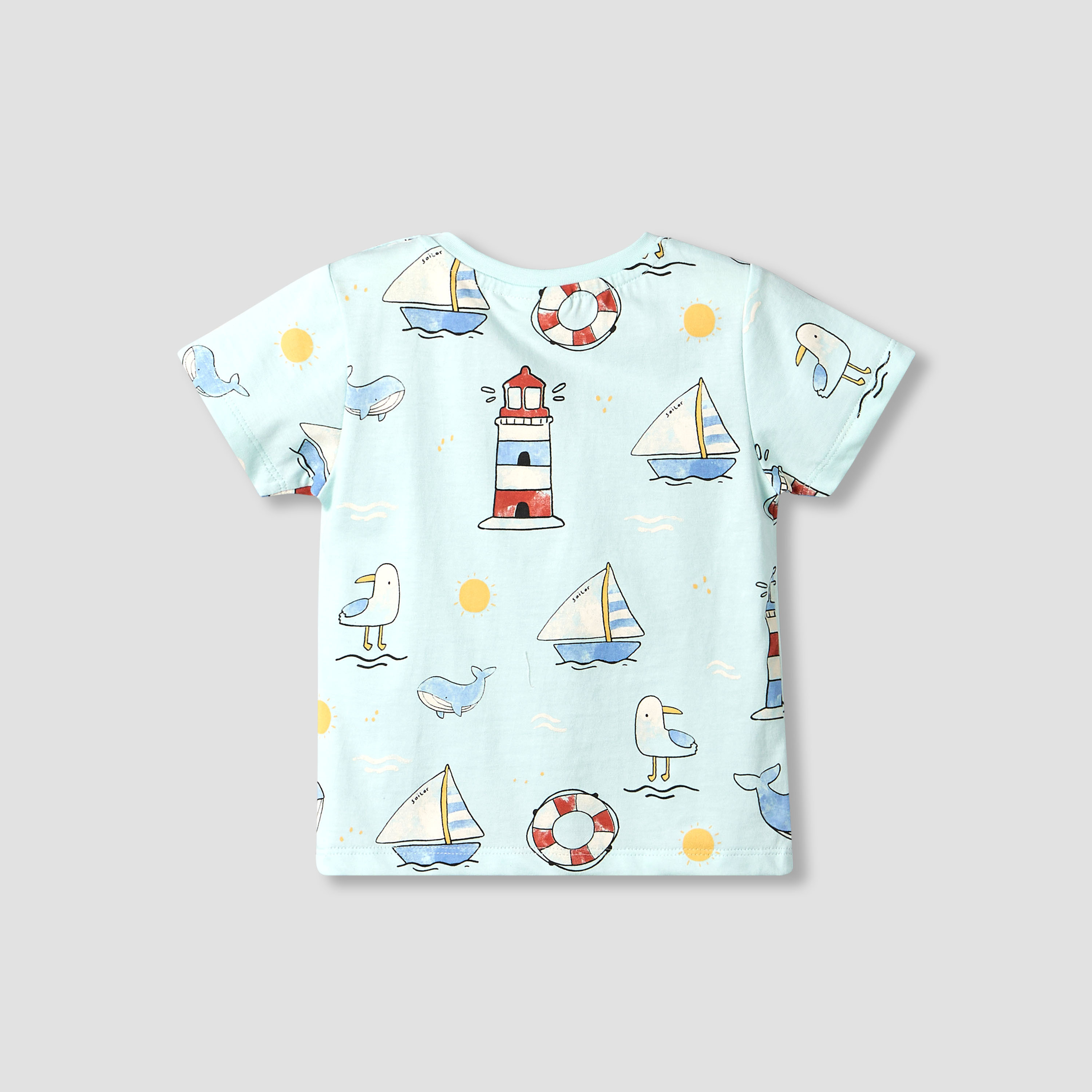 Juniors Crew Neck Short Sleeve T-shirt with Nautical Print-baby-boys-clothing-tshirtsandpolos-image-3