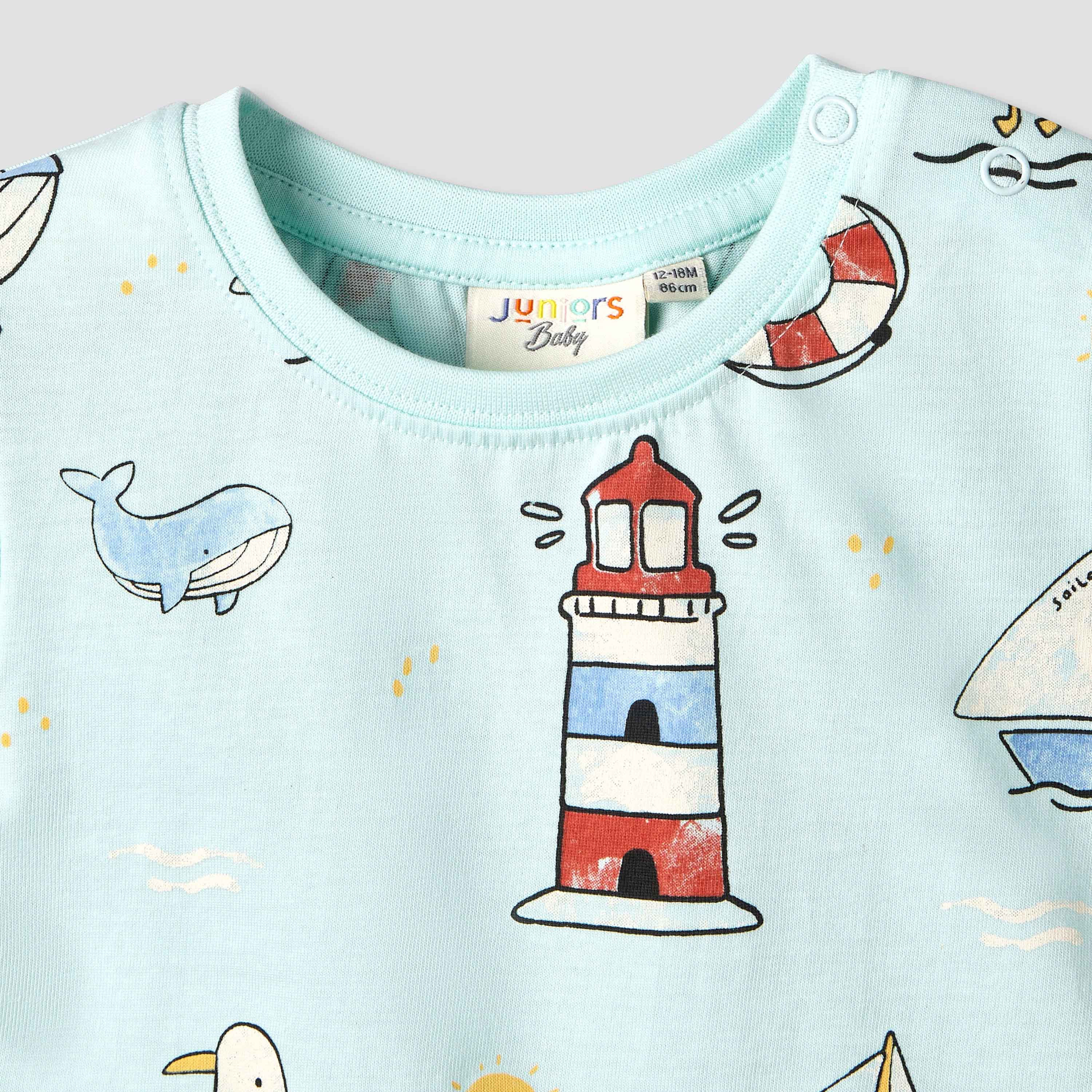 Juniors Crew Neck Short Sleeve T-shirt with Nautical Print-baby-boys-clothing-tshirtsandpolos-image-4