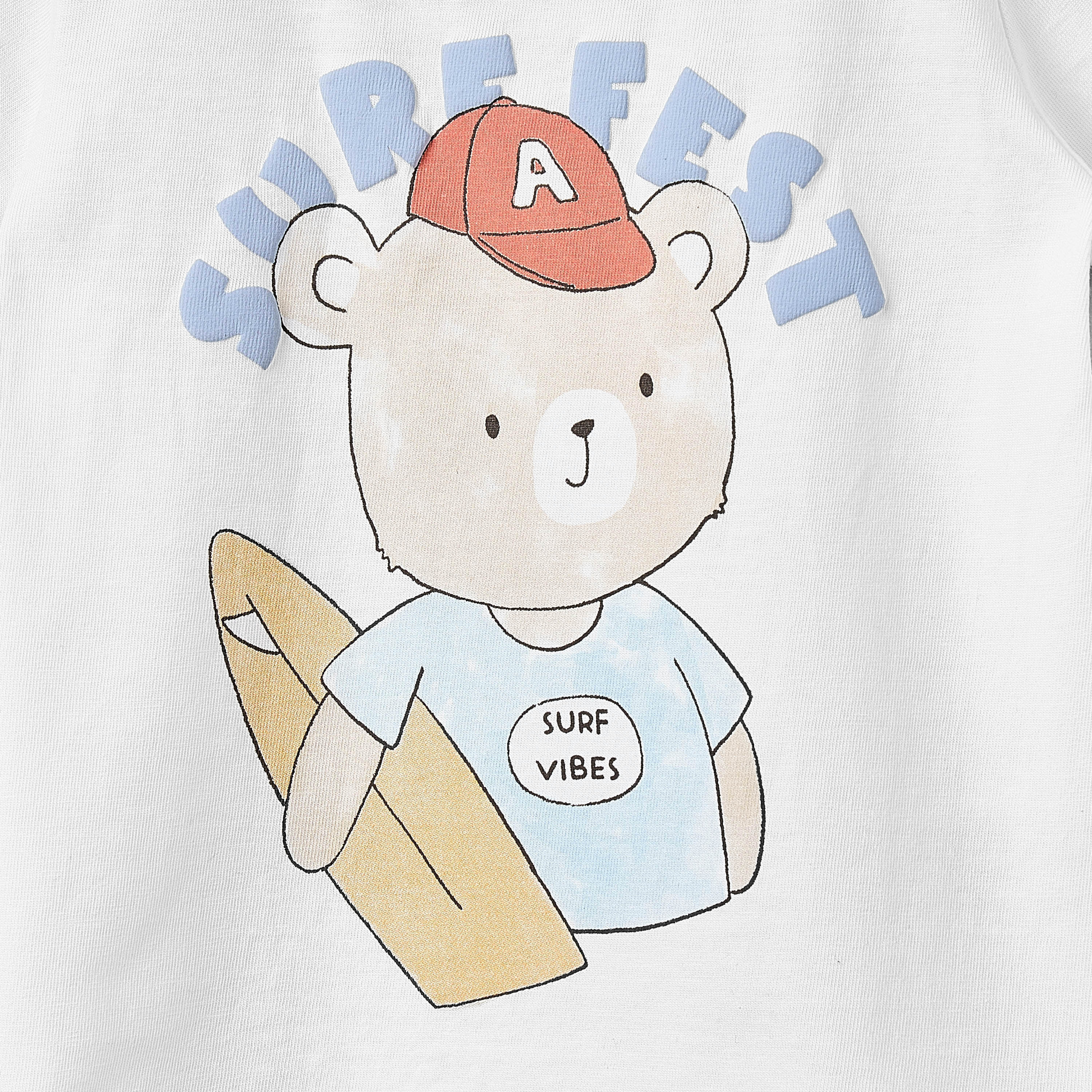 Juniors Crew Neck Short Sleeves T-shirt with Bear Print-baby-boys-clothing-tshirtsandpolos-image-4