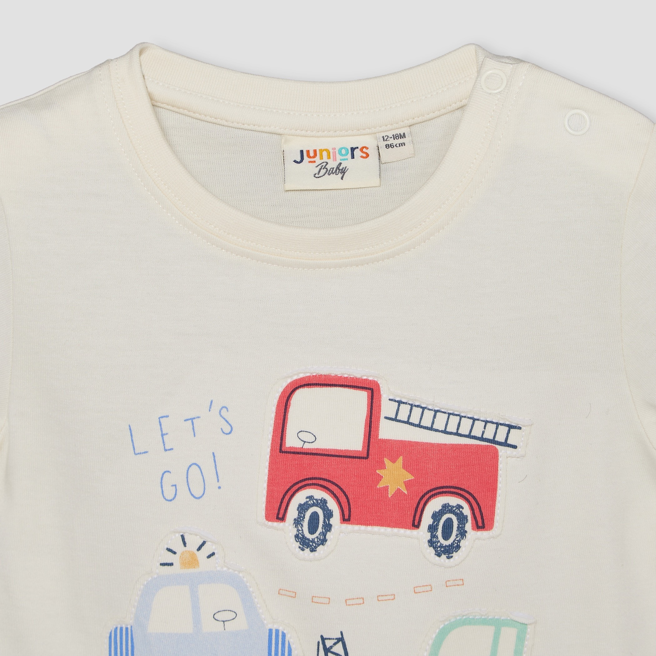Pack of 3 Juniors Crew Neck Short Sleeves T-shirt with Applique Detail-baby-boys-clothing-tshirtsandpolos-image-13
