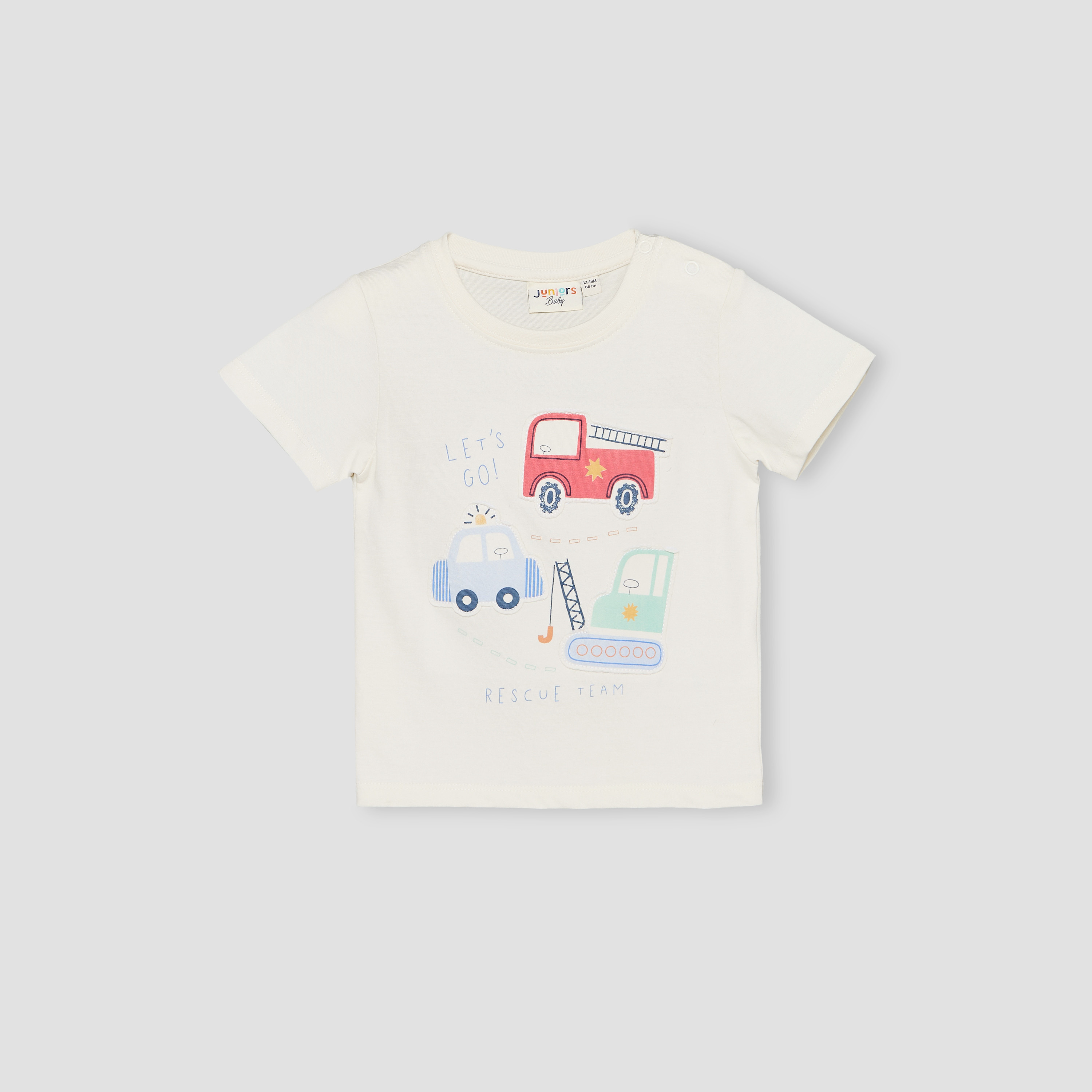 Pack of 3 Juniors Crew Neck Short Sleeves T-shirt with Applique Detail-baby-boys-clothing-tshirtsandpolos-image-7