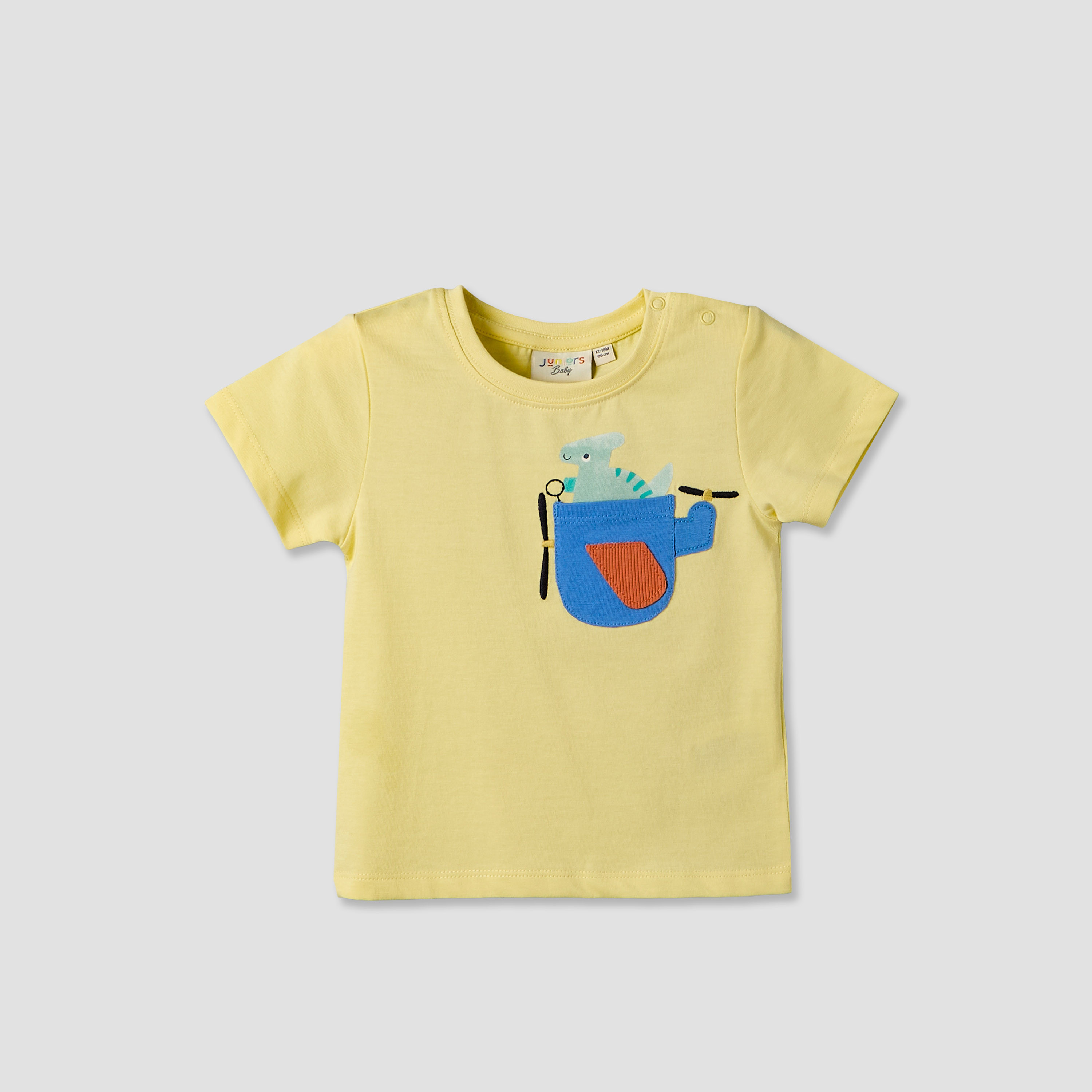 Pack of 3 Juniors Crew Neck Short Sleeves T-shirt with Vehicle Print-baby-boys-clothing-tshirtsandpolos-image-4