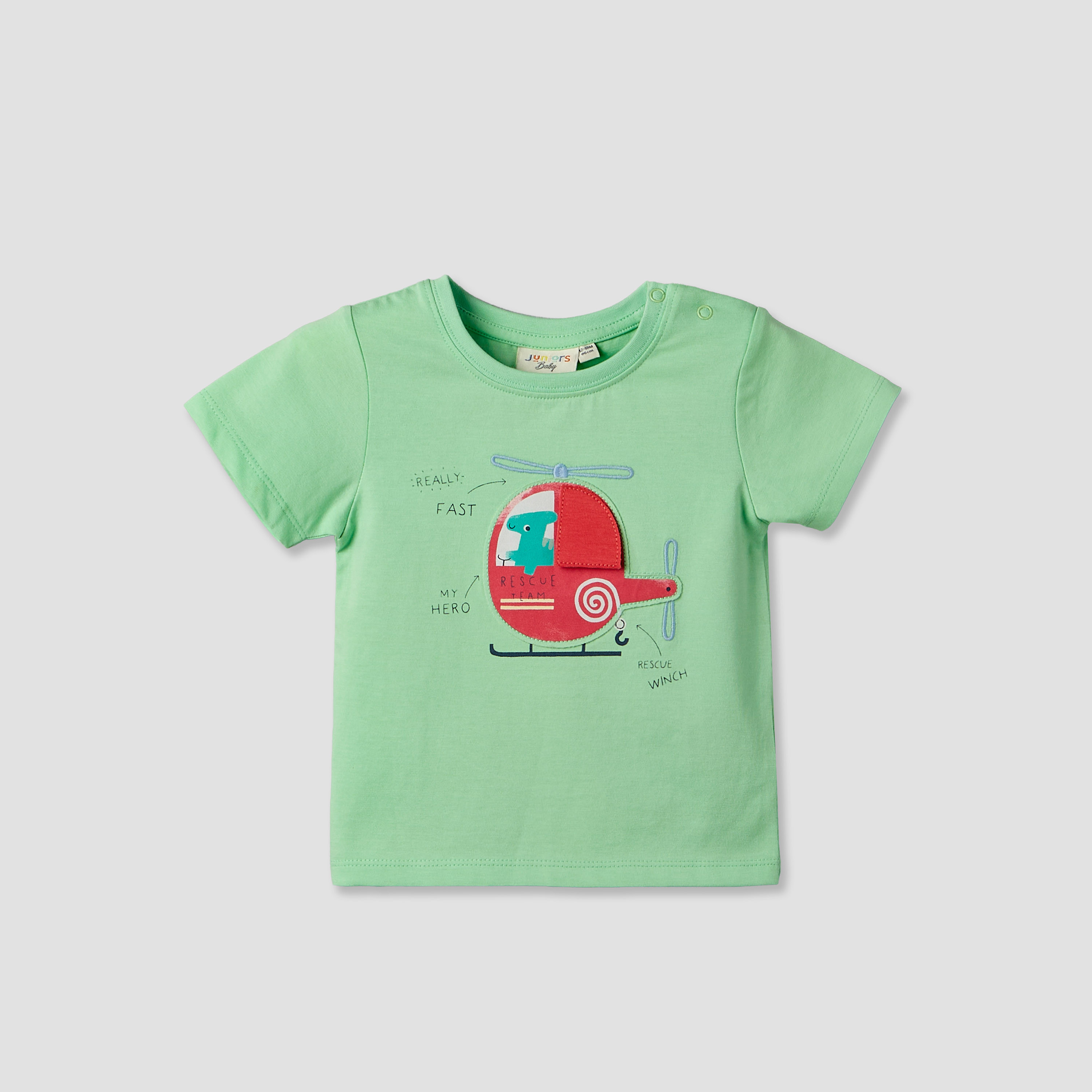 Pack of 3 Juniors Crew Neck Short Sleeves T-shirt with Vehicle Print-baby-boys-clothing-tshirtsandpolos-image-5