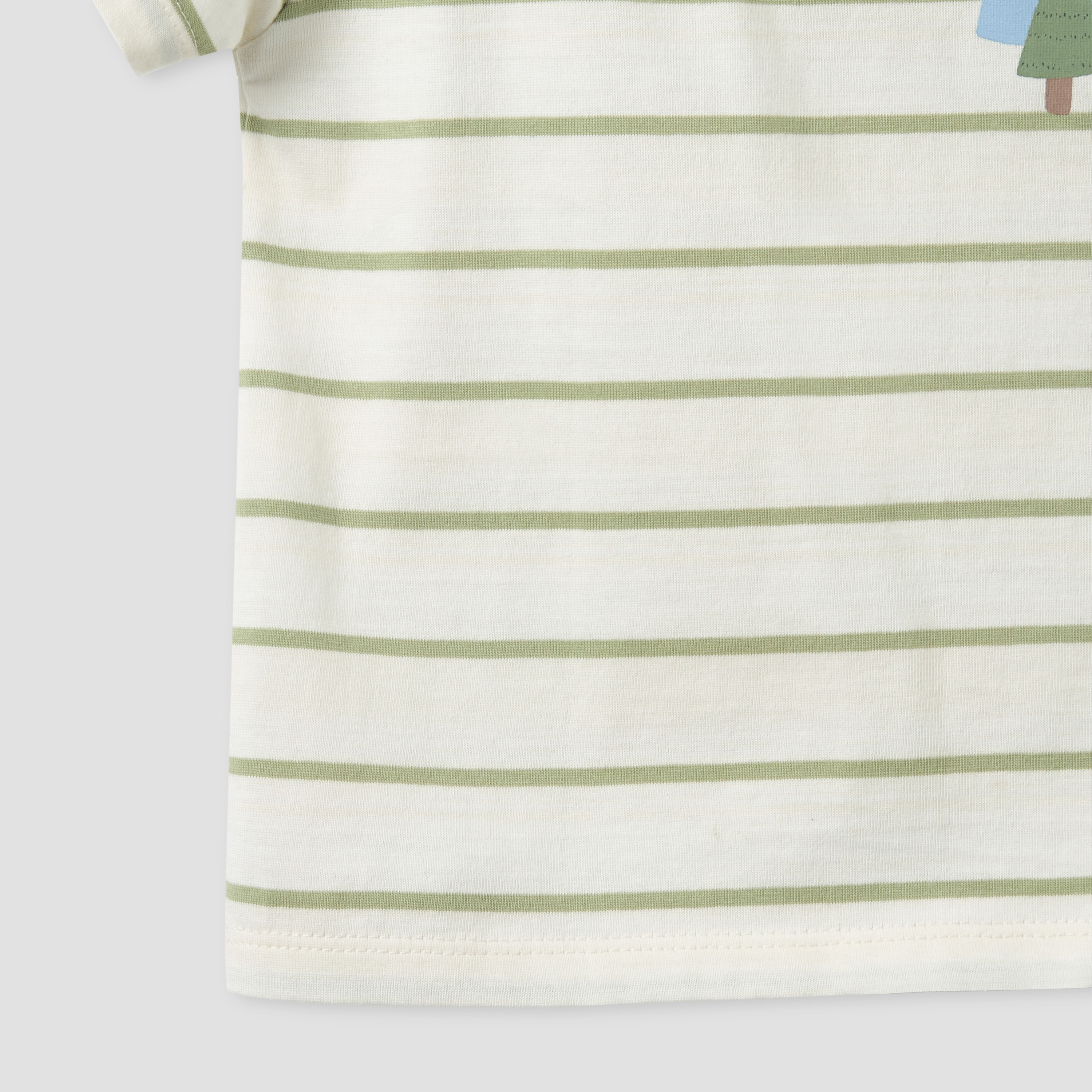تيشيرت مخطط بياقة ضيقة وأكمام قصيرة من جونيورز-baby-boys-clothing-tshirtsandpolos-image-5