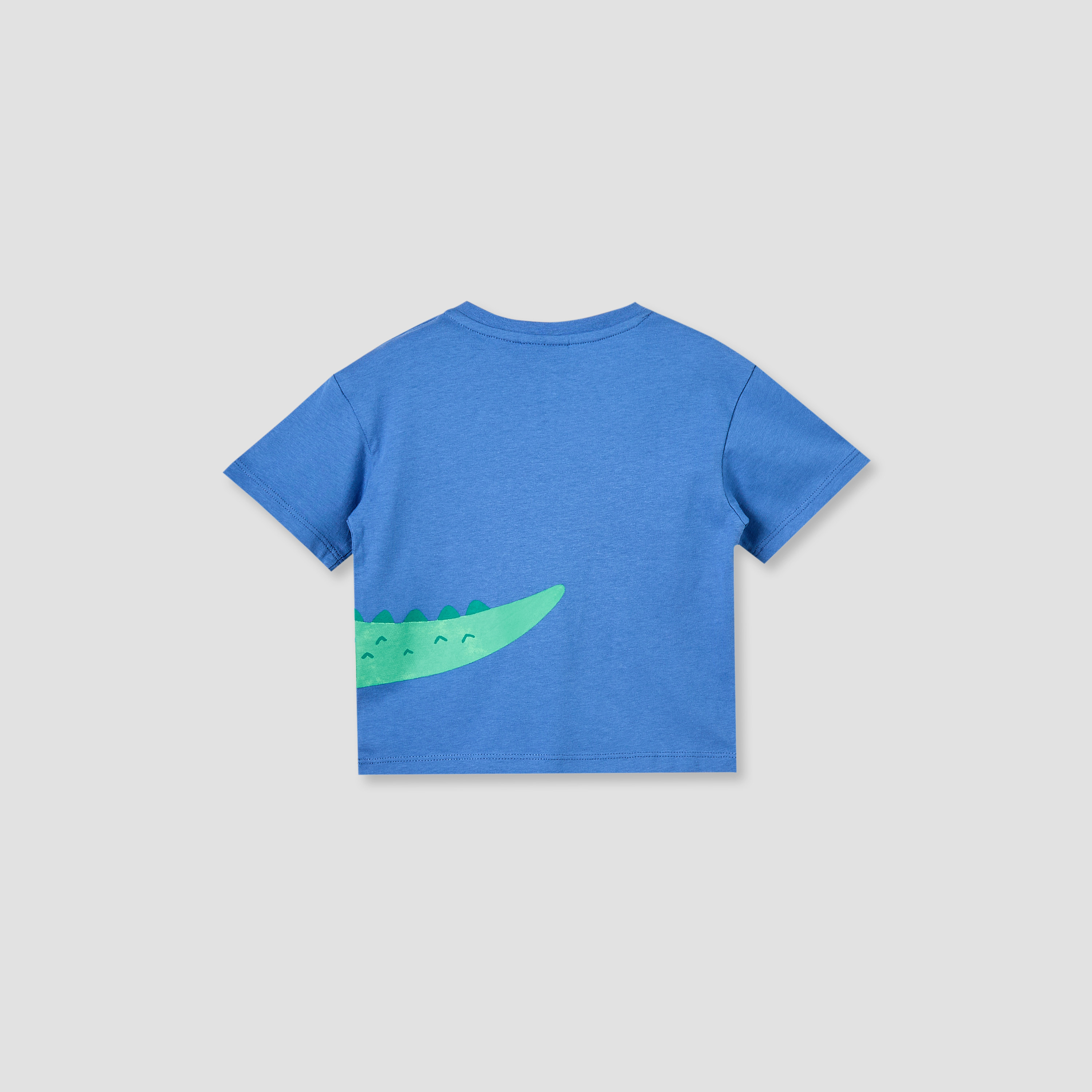 Juniors Crew Neck Short Sleeves T-shirt with Alligator Print-baby-boys-clothing-tshirtsandpolos-image-3