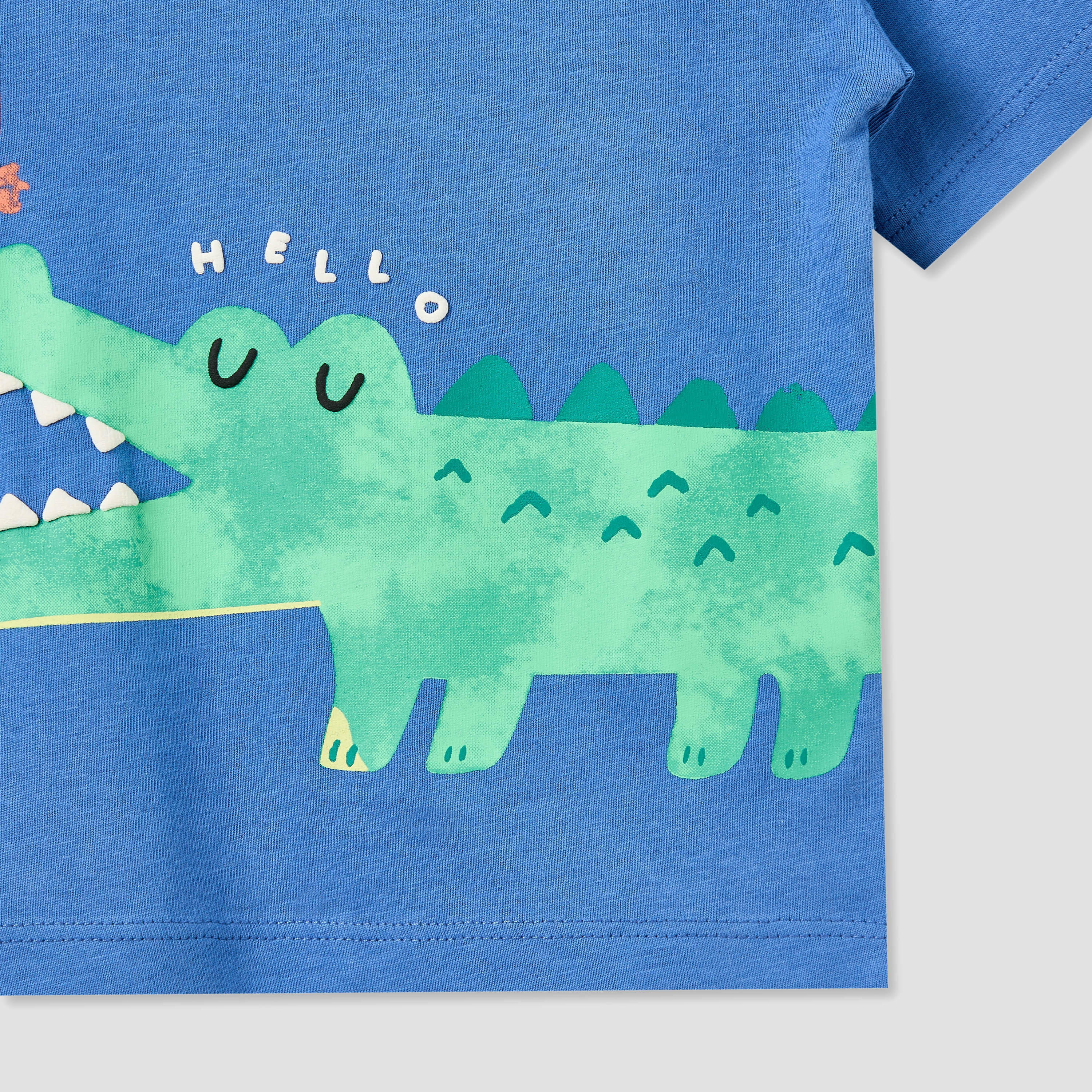 Juniors Crew Neck Short Sleeves T-shirt with Alligator Print-baby-boys-clothing-tshirtsandpolos-image-5