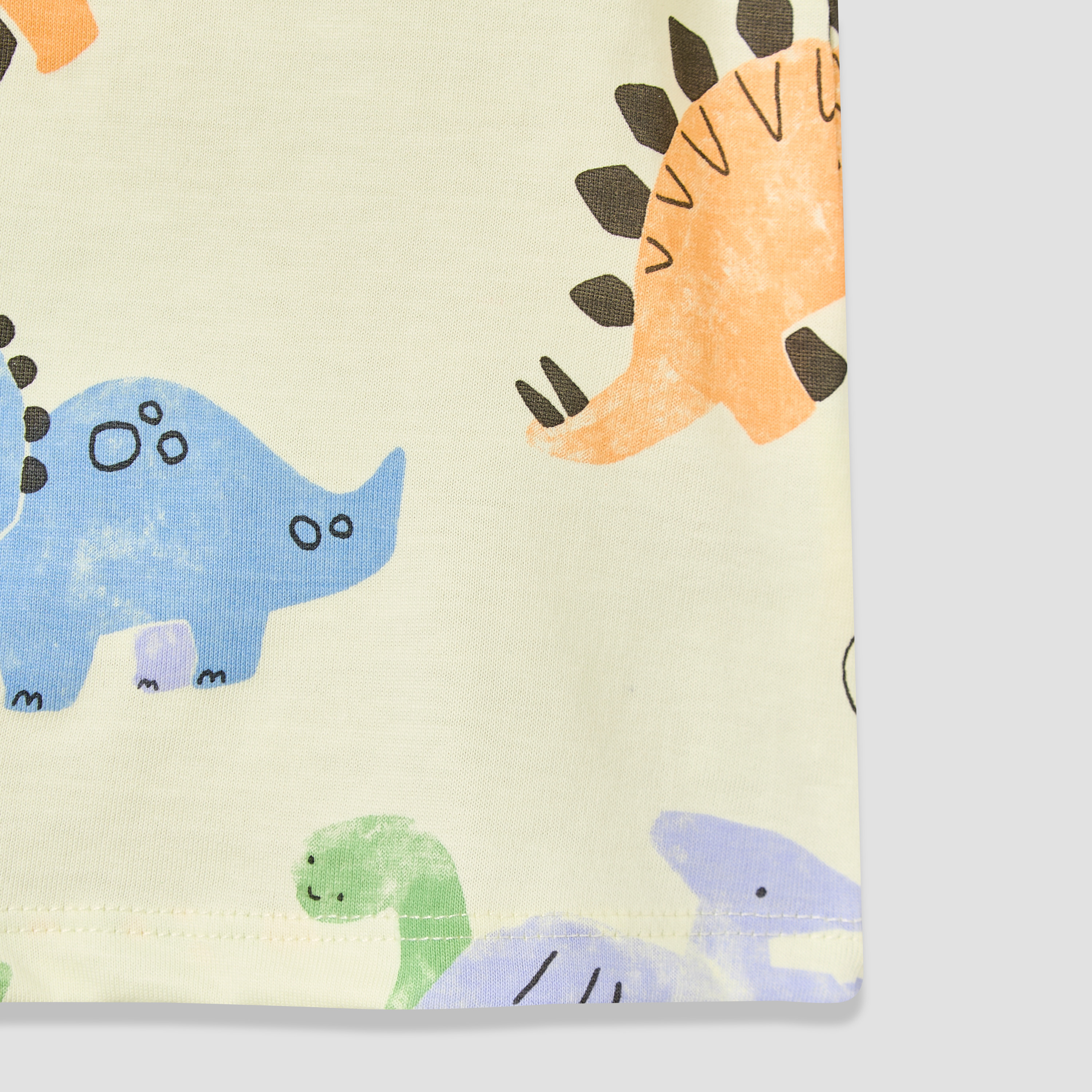 Juniors Crew Neck Short Sleeves T-shirt with Dinosaur Print-baby-boys-clothing-tshirtsandpolos-image-5