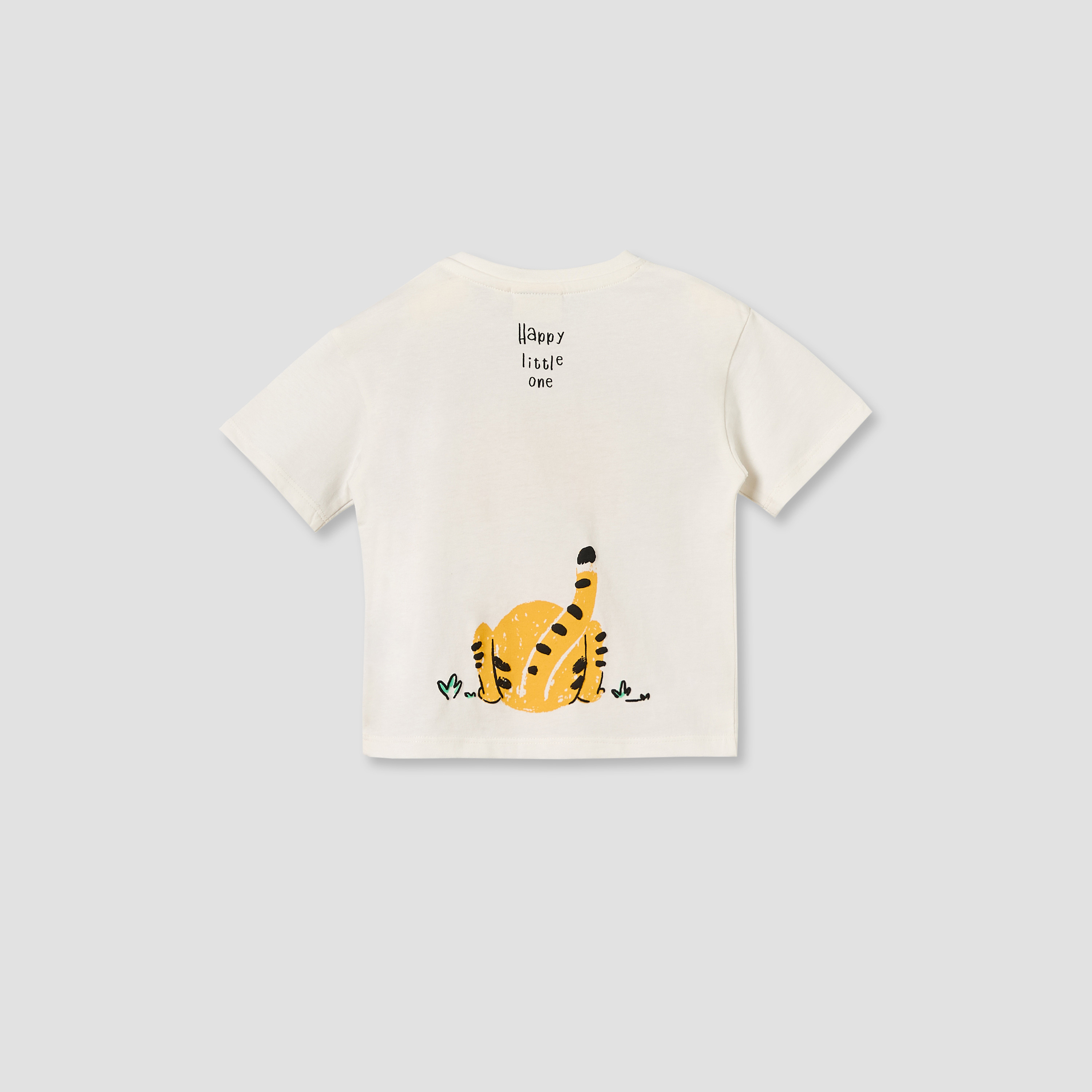 Juniors Crew Neck Short Sleeves T-shirt with Tiger Print-baby-boys-clothing-tshirtsandpolos-image-3