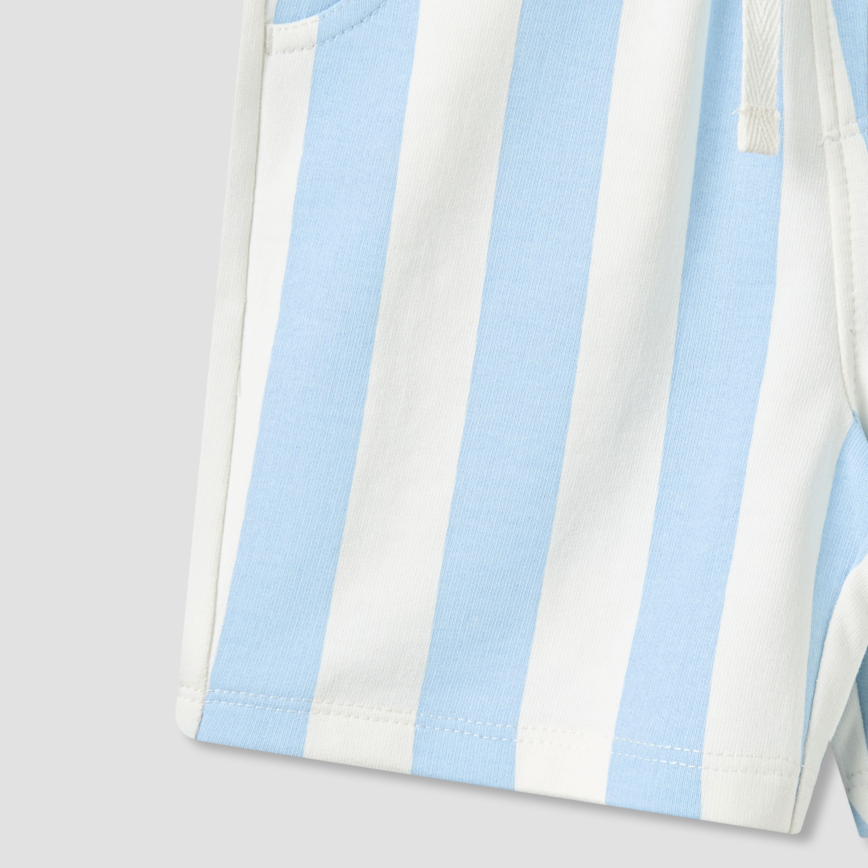 Juniors Drawstring Waist Shorts with Stripes-baby-boys-clothing-bottoms-shorts-image-5
