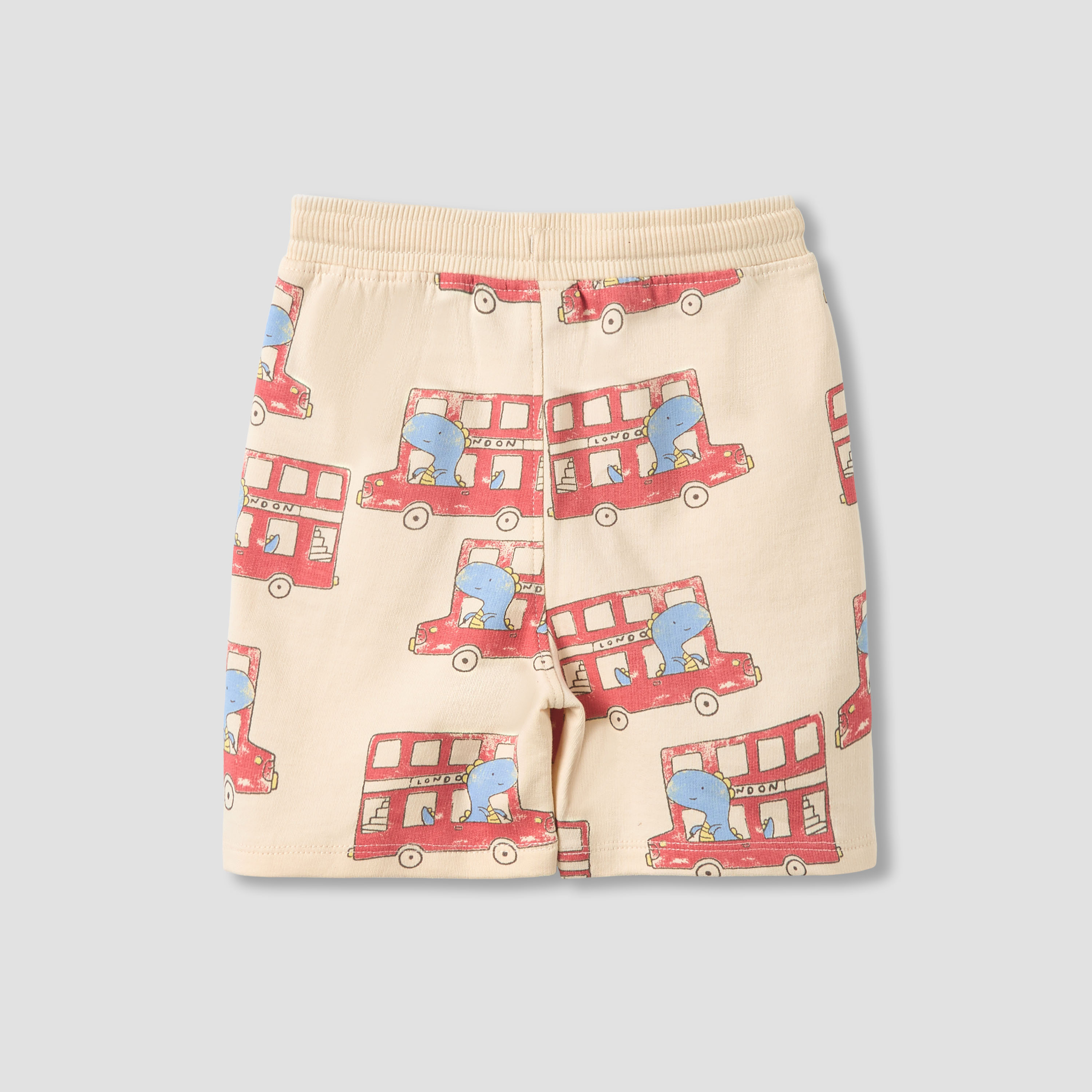 Juniors Drawstring Waist Shorts with Dinosaur Print-baby-boys-clothing-bottoms-shorts-image-3
