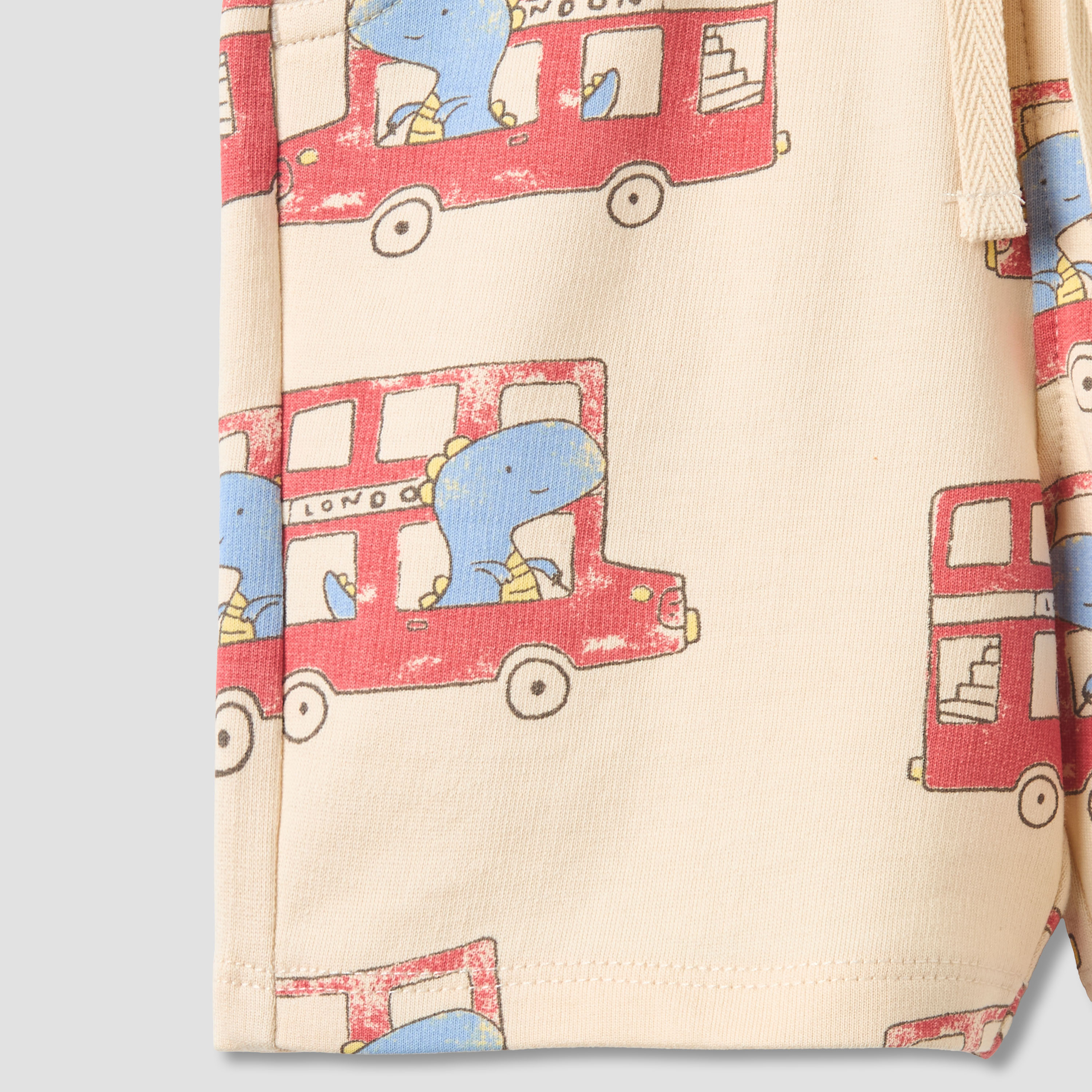 Juniors Drawstring Waist Shorts with Dinosaur Print-baby-boys-clothing-bottoms-shorts-image-5