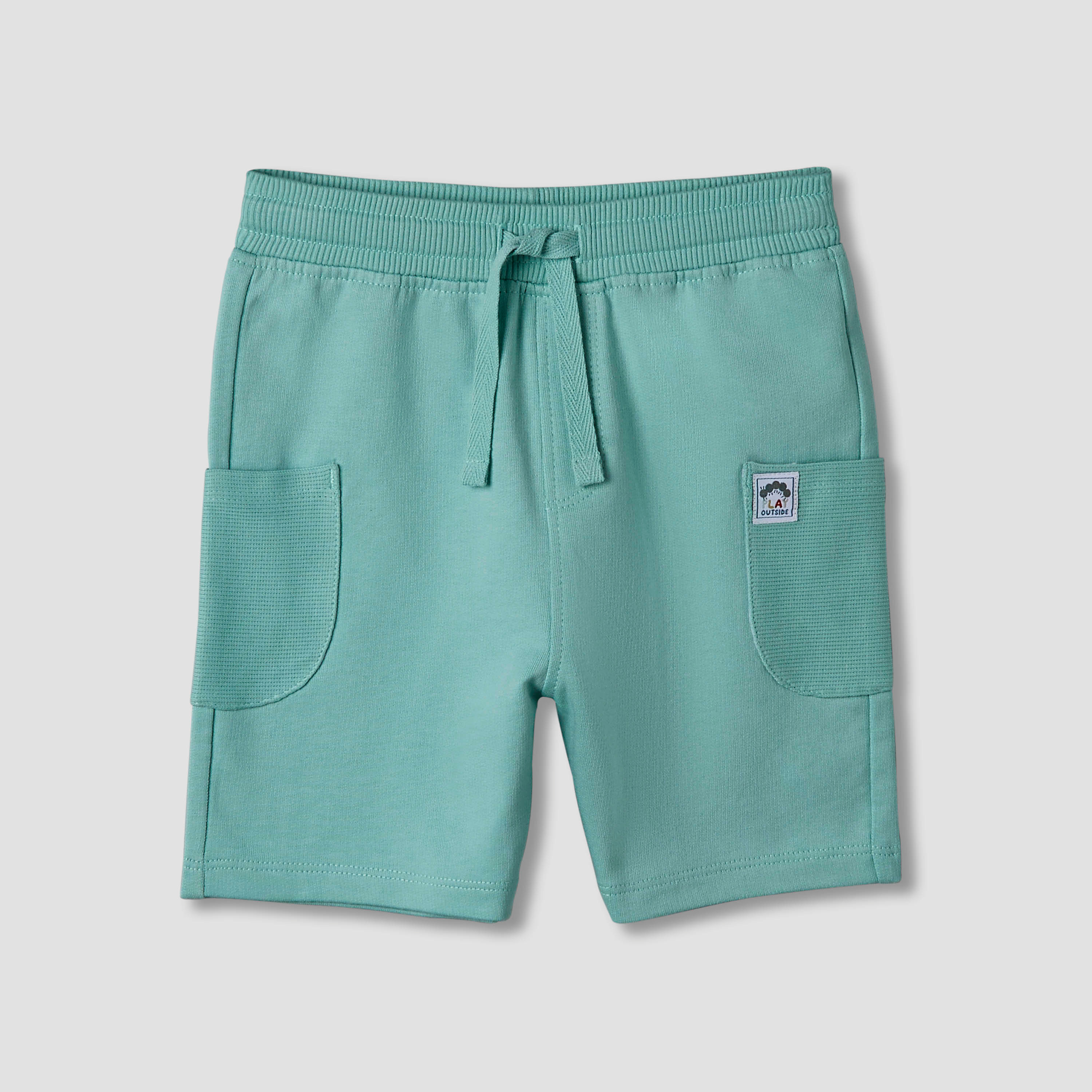 Set of 2 Juniors Elasticated Waistband Shorts with Pockets-baby-boys-clothing-bottoms-shorts-image-3