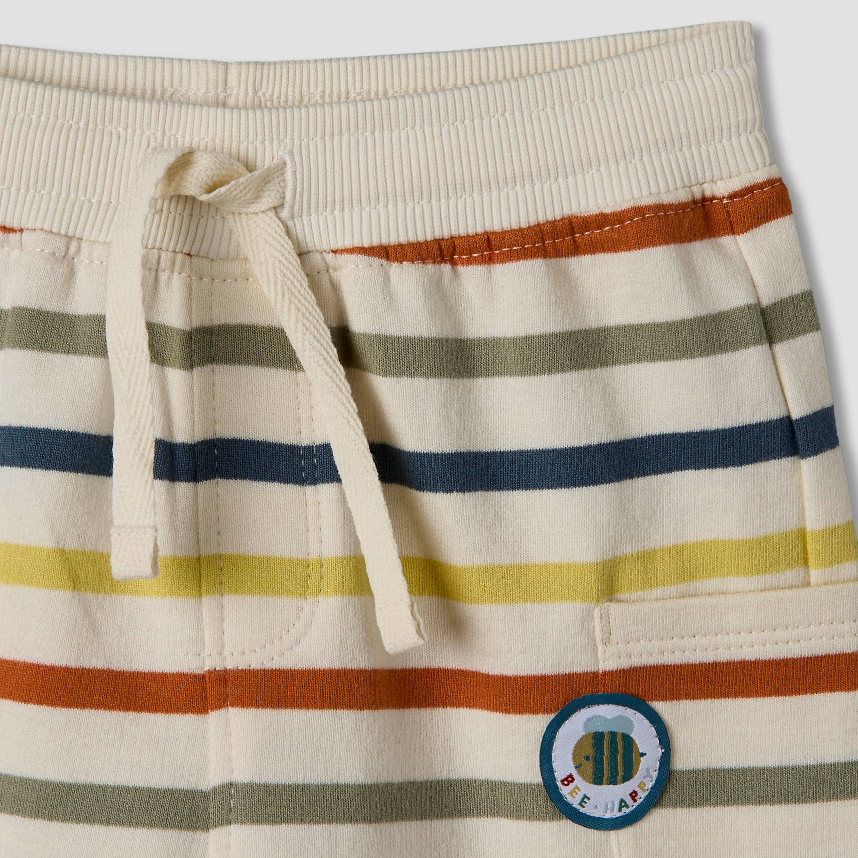 Set of 2 Juniors Elasticated Waistband Shorts with Pockets-baby-boys-clothing-bottoms-shorts-image-6