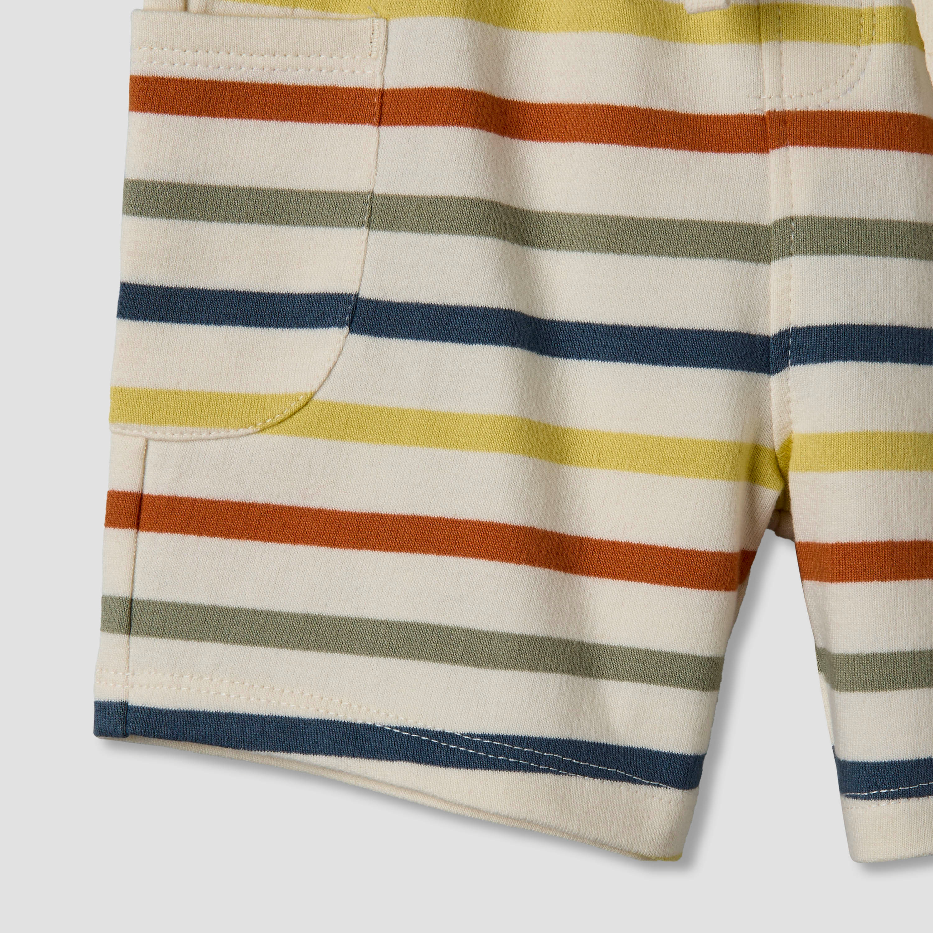 طقم من 2 شورت بحزام خصر مطاطي وجيوب من جونيورز-baby-boys-clothing-bottoms-shorts-image-8