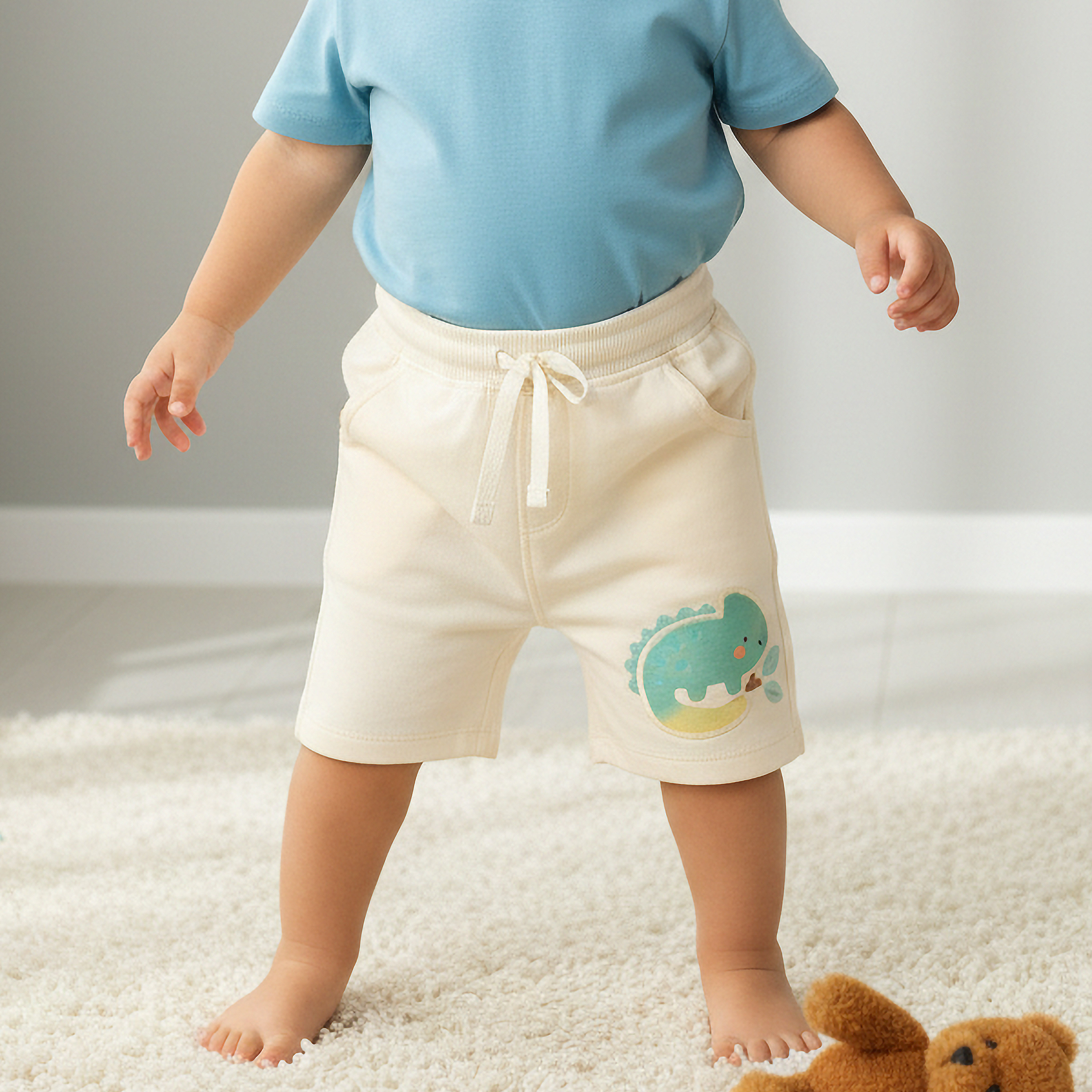Pack of 2 Juniors Drawstring Waist Shorts with Pockets-baby-boys-clothing-bottoms-shorts-image-2