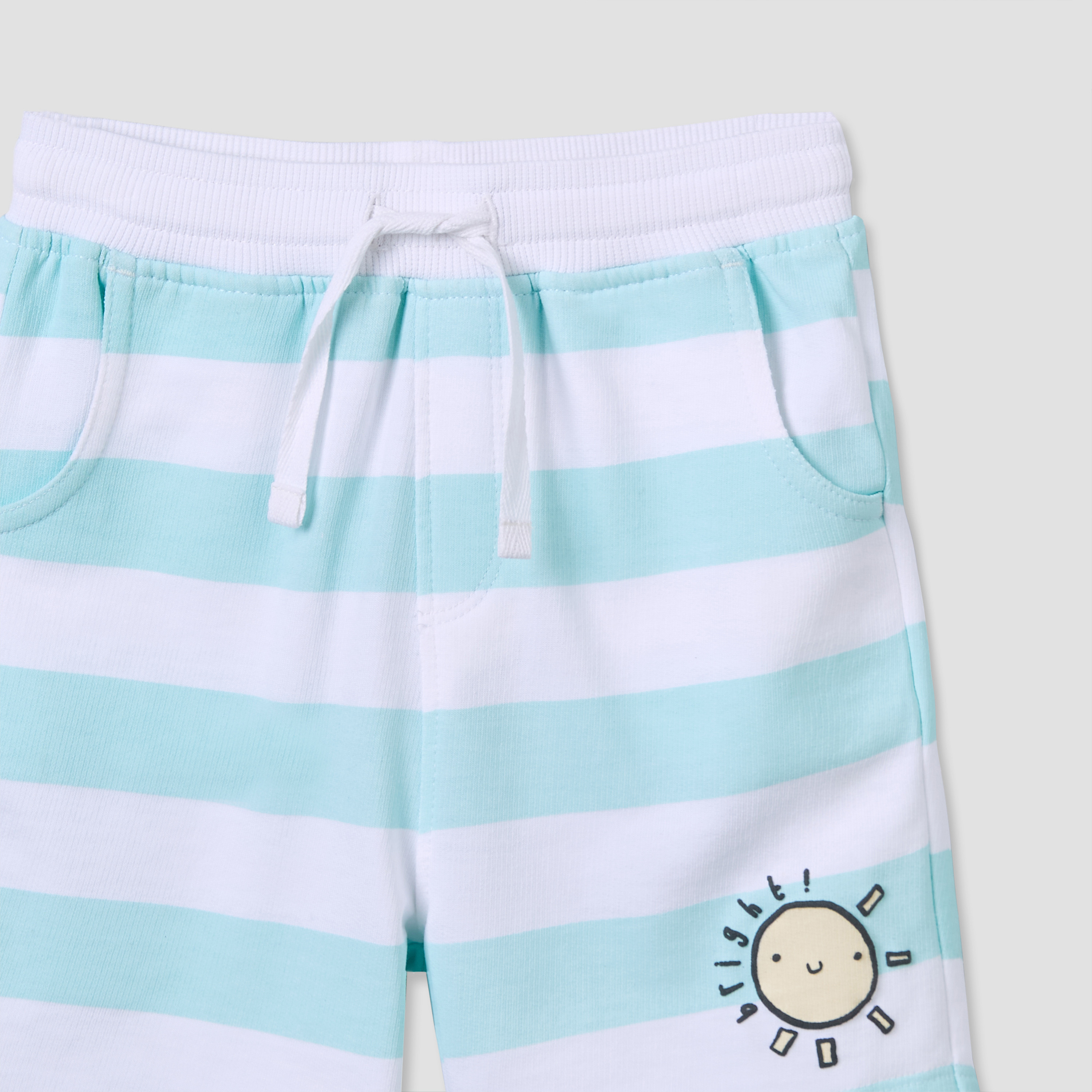 Juniors Drawstring Waist Shorts with Stripes-baby-boys-clothing-bottoms-shorts-image-4