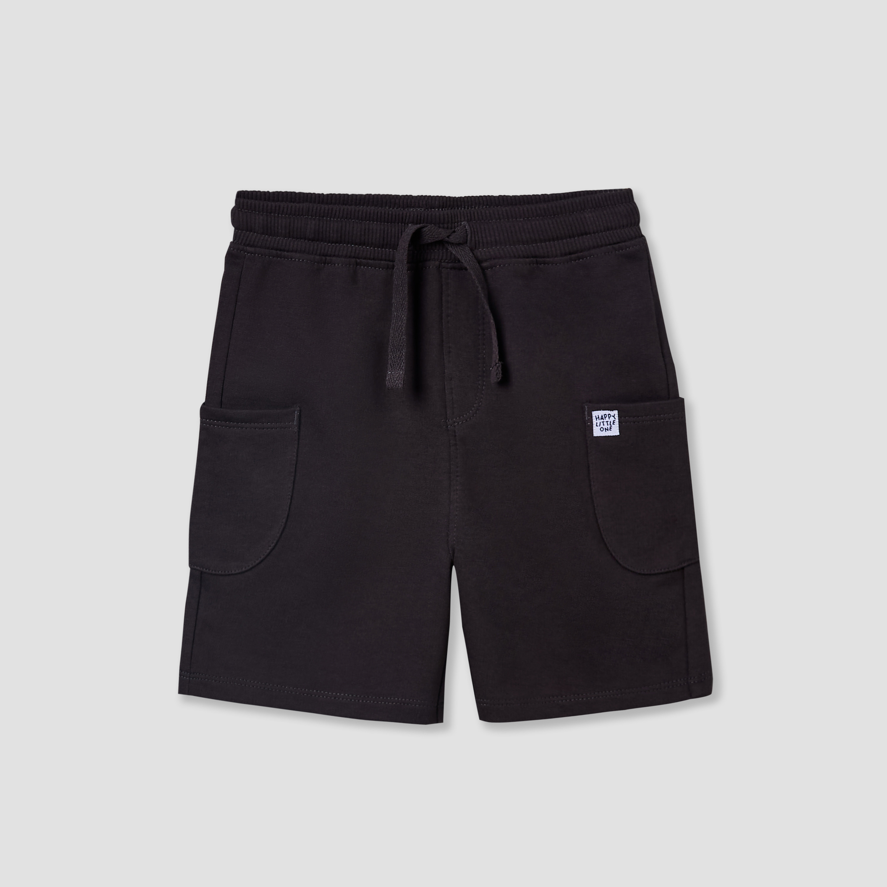 Juniors Drawstring Waist Shorts with Pockets-baby-boys-clothing-bottoms-shorts-image-2