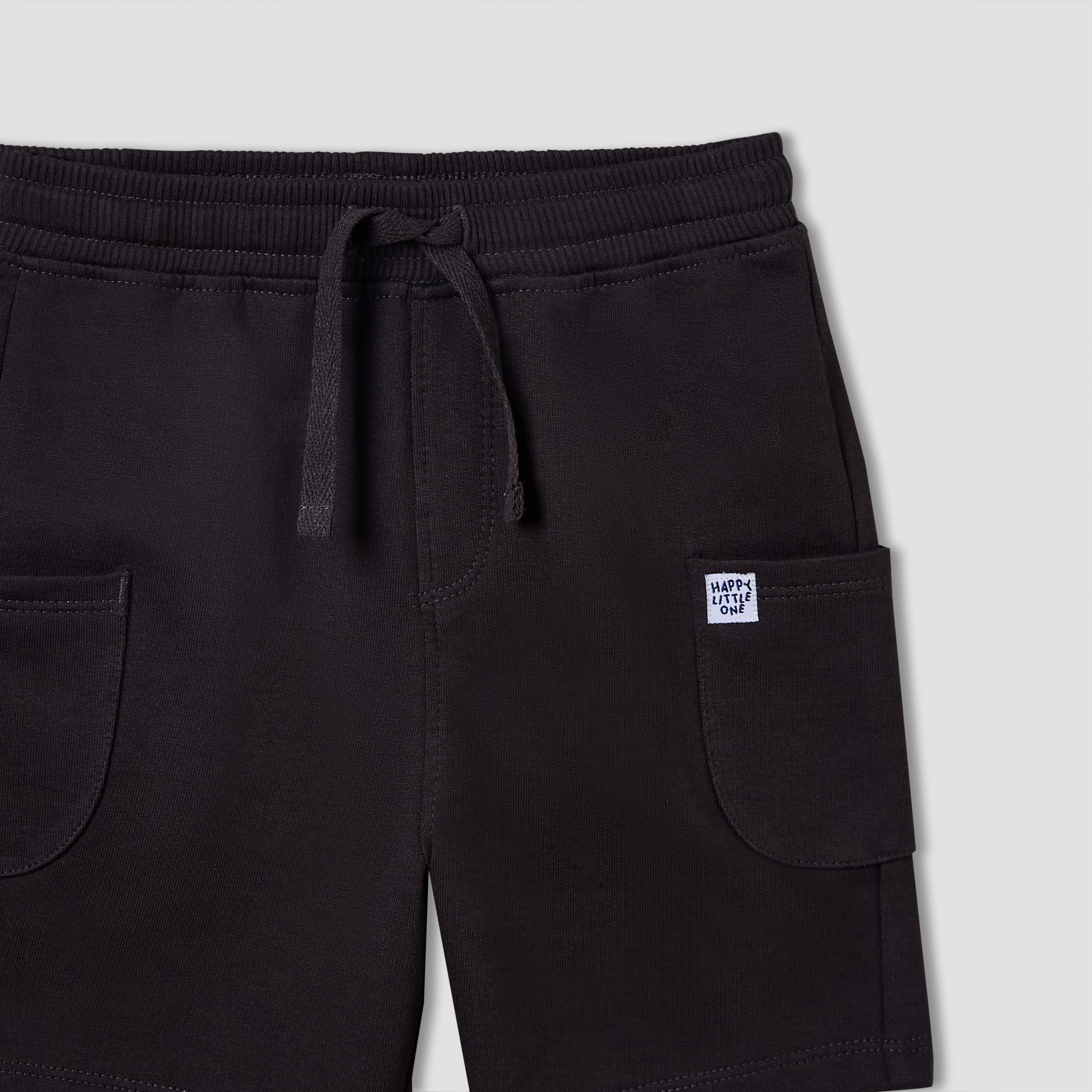 Juniors Drawstring Waist Shorts with Pockets-baby-boys-clothing-bottoms-shorts-image-4