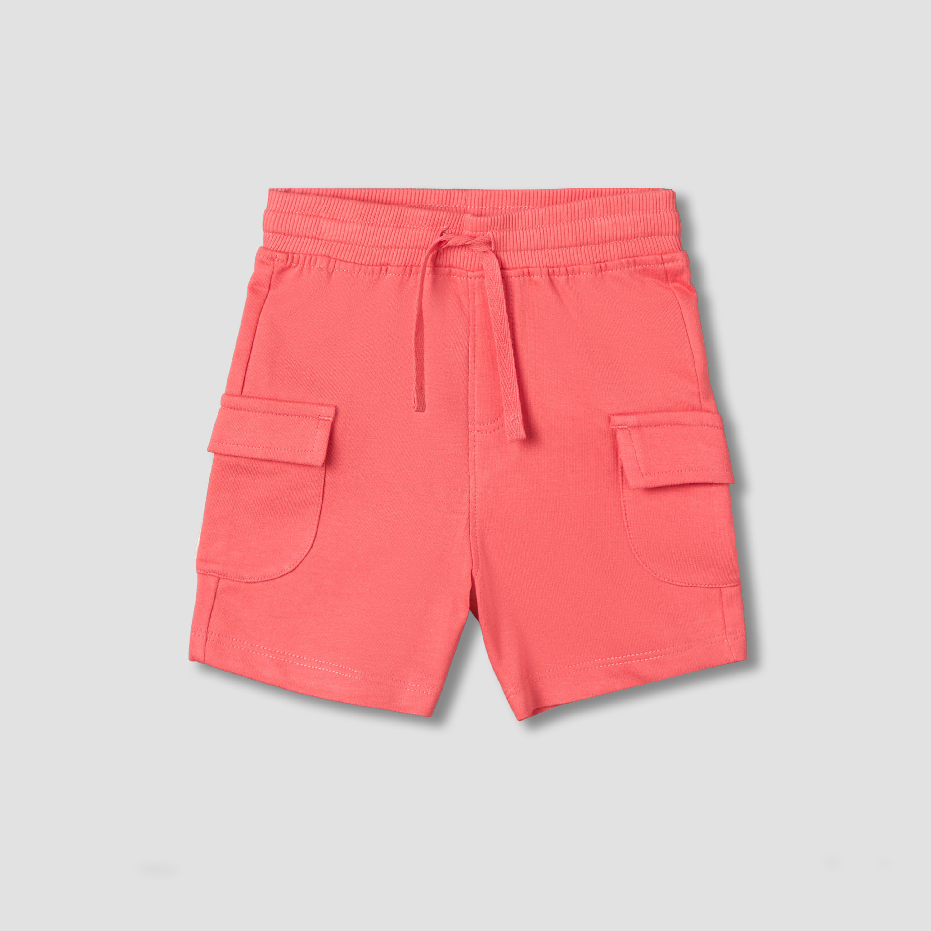 Pack of 2 Juniors Knee Length Drawstring Waist Shorts with Assorted Design-baby-boys-clothing-bottoms-shorts-image-3