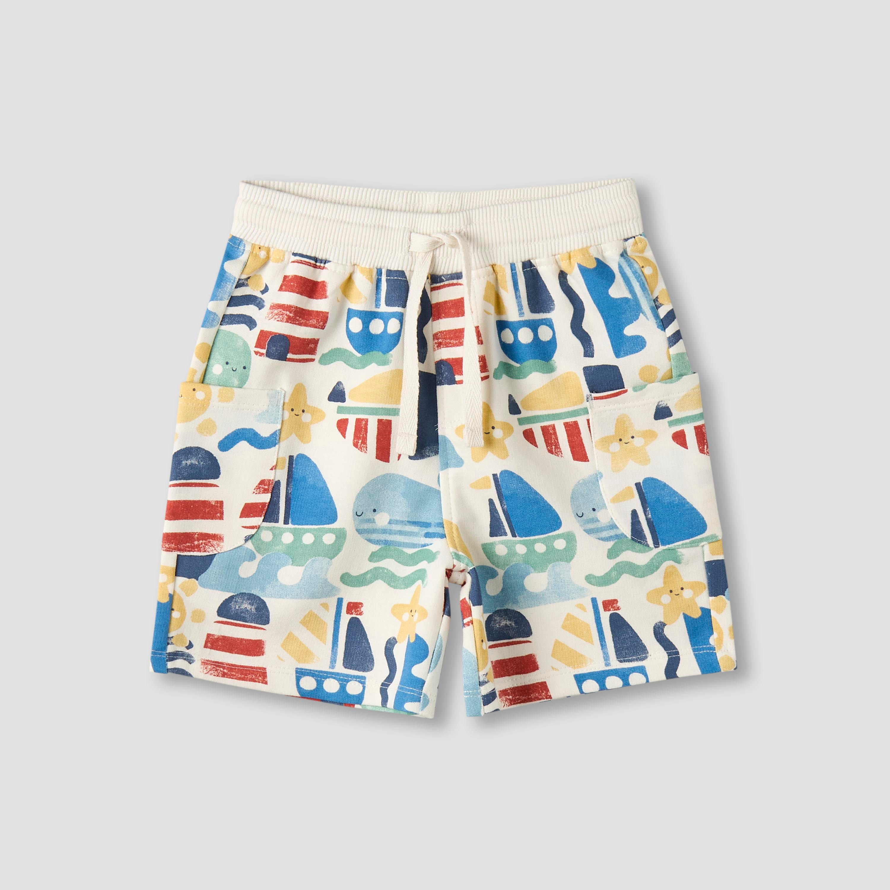 شورتات بجيوب ورباط على الخصر من جونيورز - عبوة من قطعتين-baby-boys-clothing-bottoms-shorts-image-5
