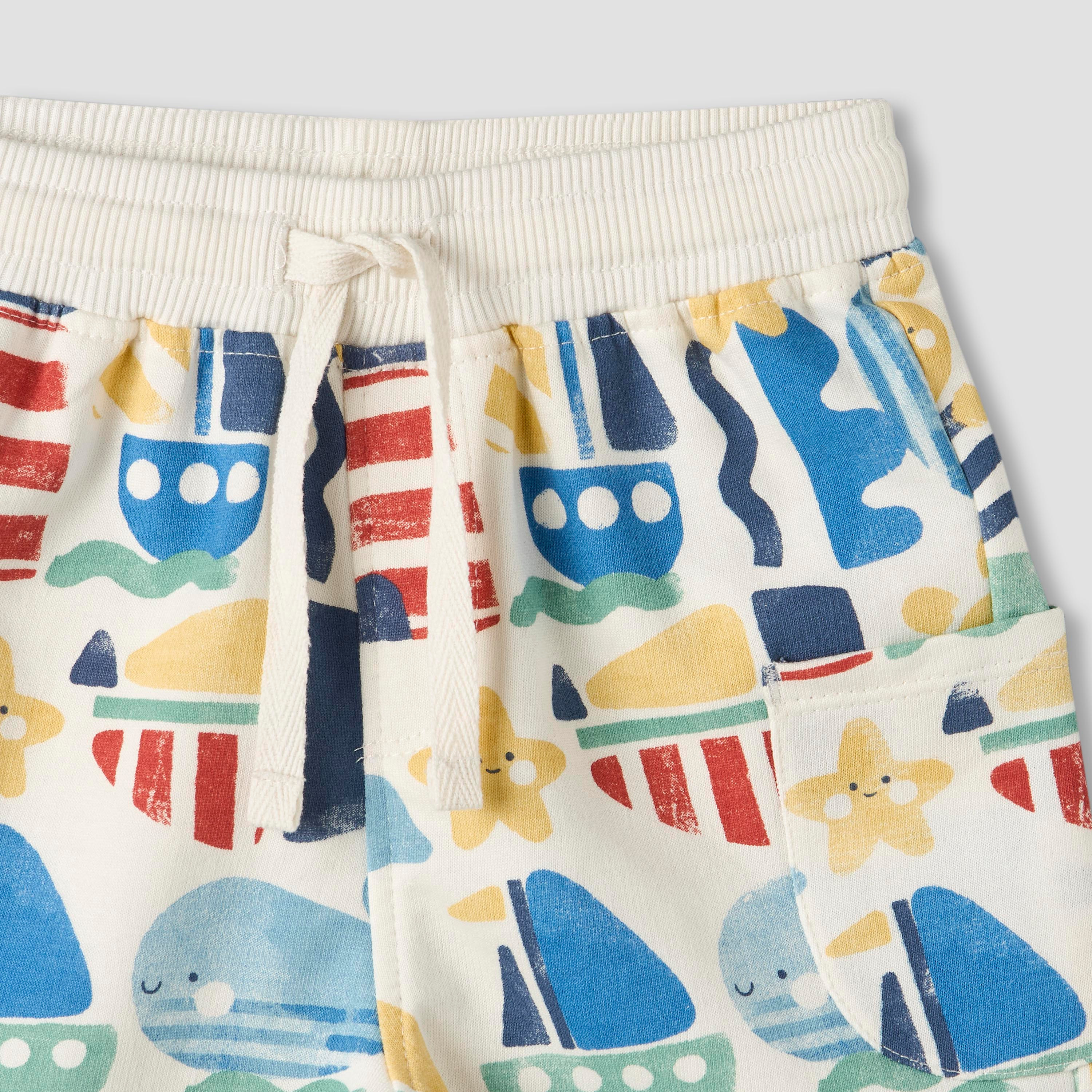 شورتات بجيوب ورباط على الخصر من جونيورز - عبوة من قطعتين-baby-boys-clothing-bottoms-shorts-image-3