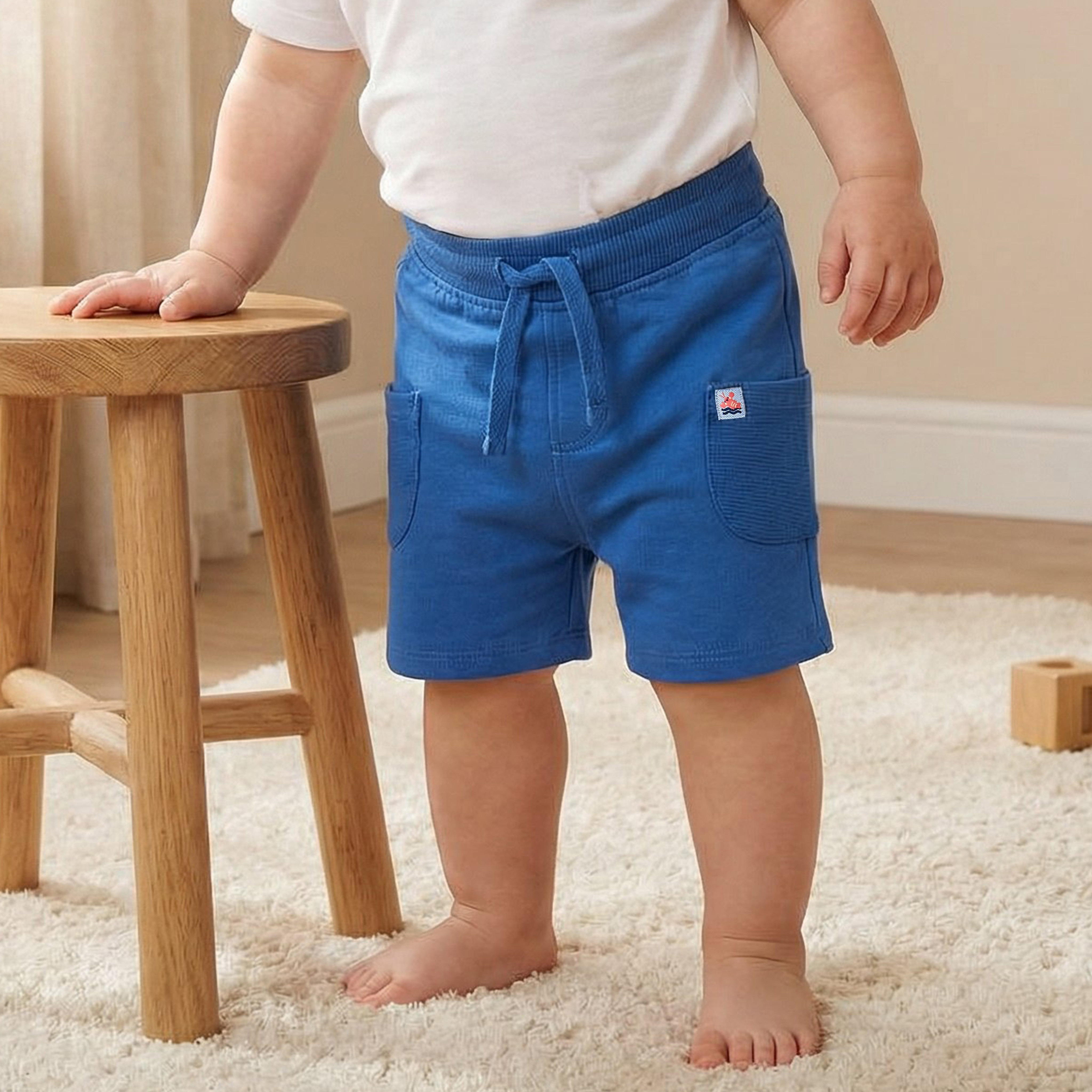 Pack of 2 Juniors Drawstring Waist Shorts with Pockets-baby-boys-clothing-bottoms-shorts-image-1