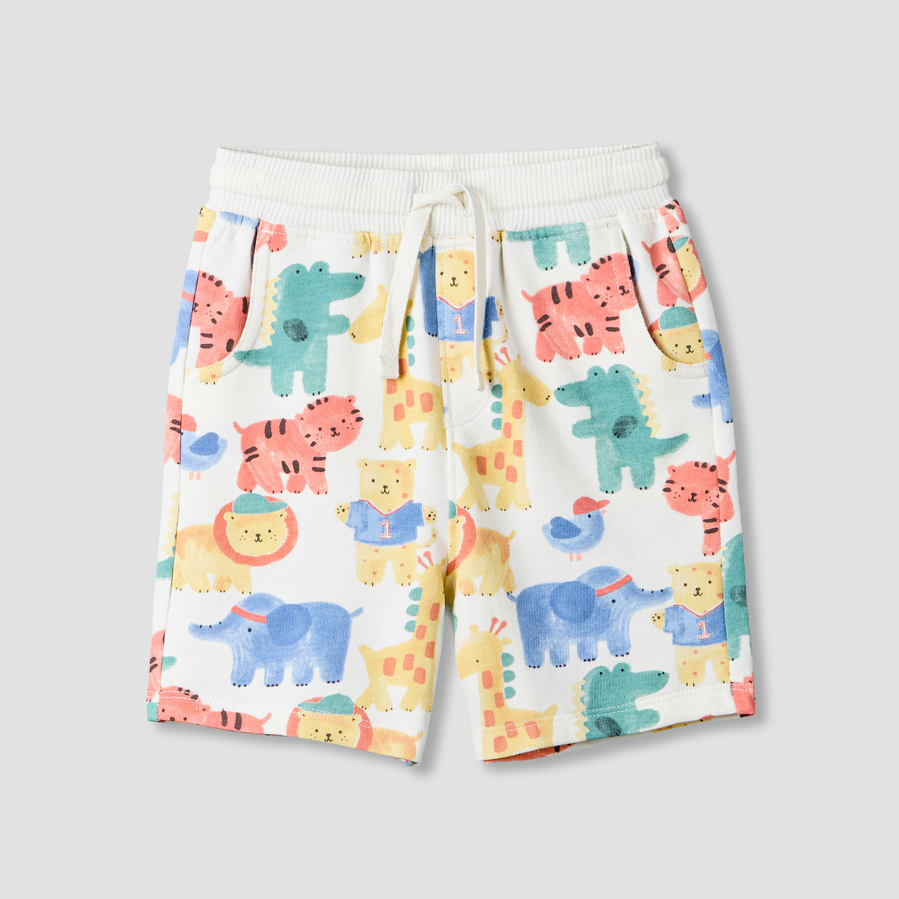 Pack of 2 Juniors Drawstring Waist Shorts with Pockets-boys-clothing-bottoms-shorts-image-3