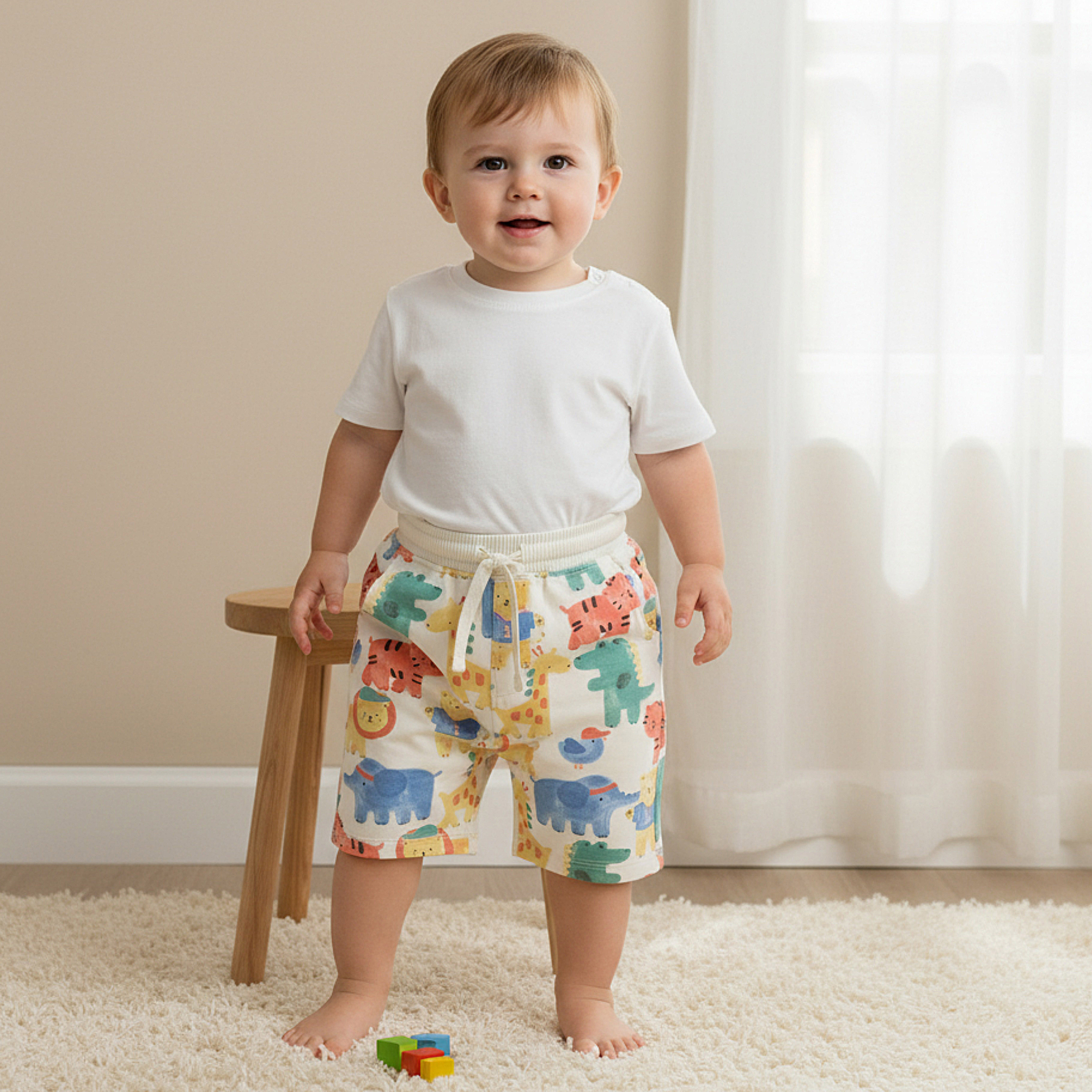Pack of 2 Juniors Drawstring Waist Shorts with Pockets-boys-clothing-bottoms-shorts-image-2