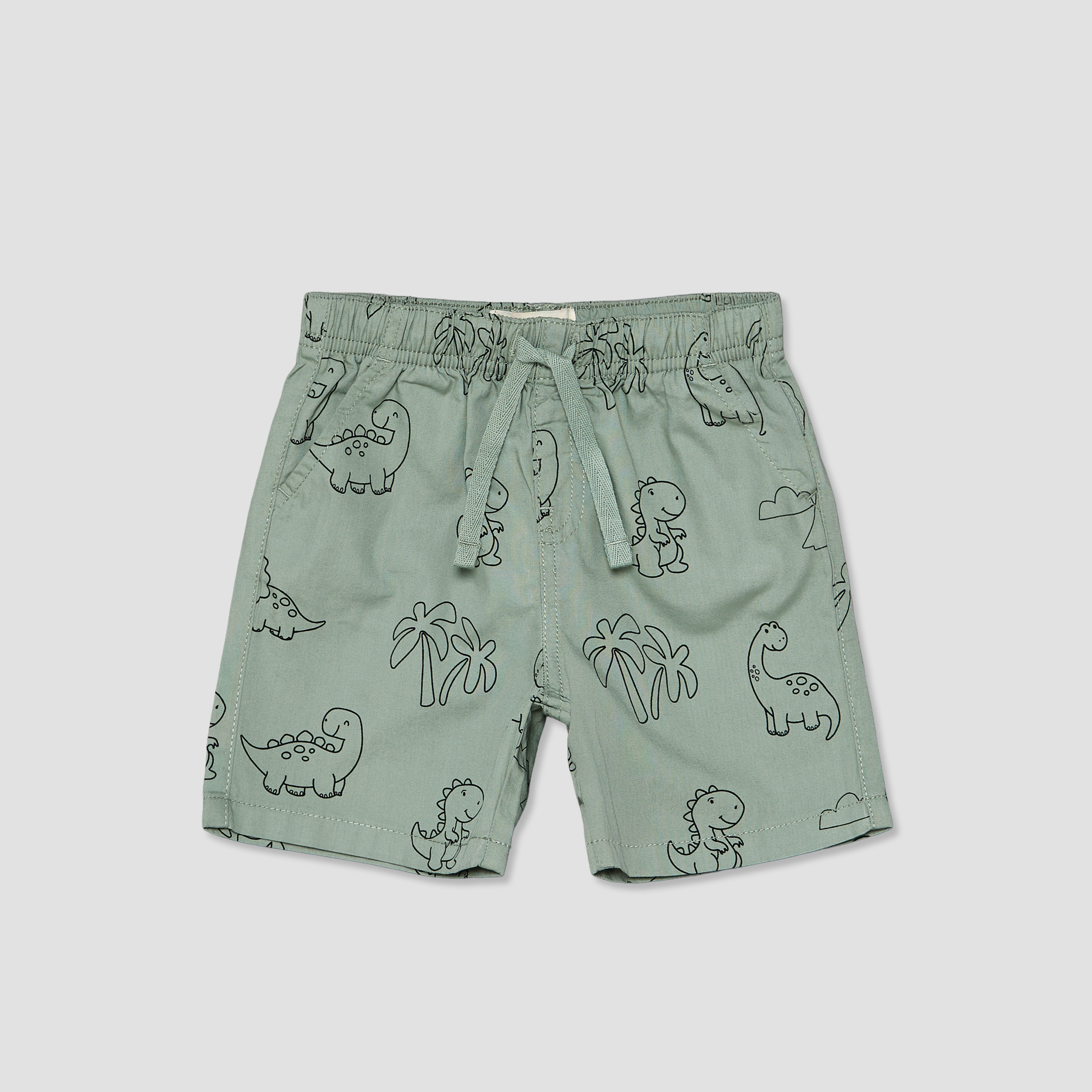 Pack of 2 Juniors Drawstring Waist Shorts with Assorted Design-baby-boys-clothing-bottoms-shorts-image-3