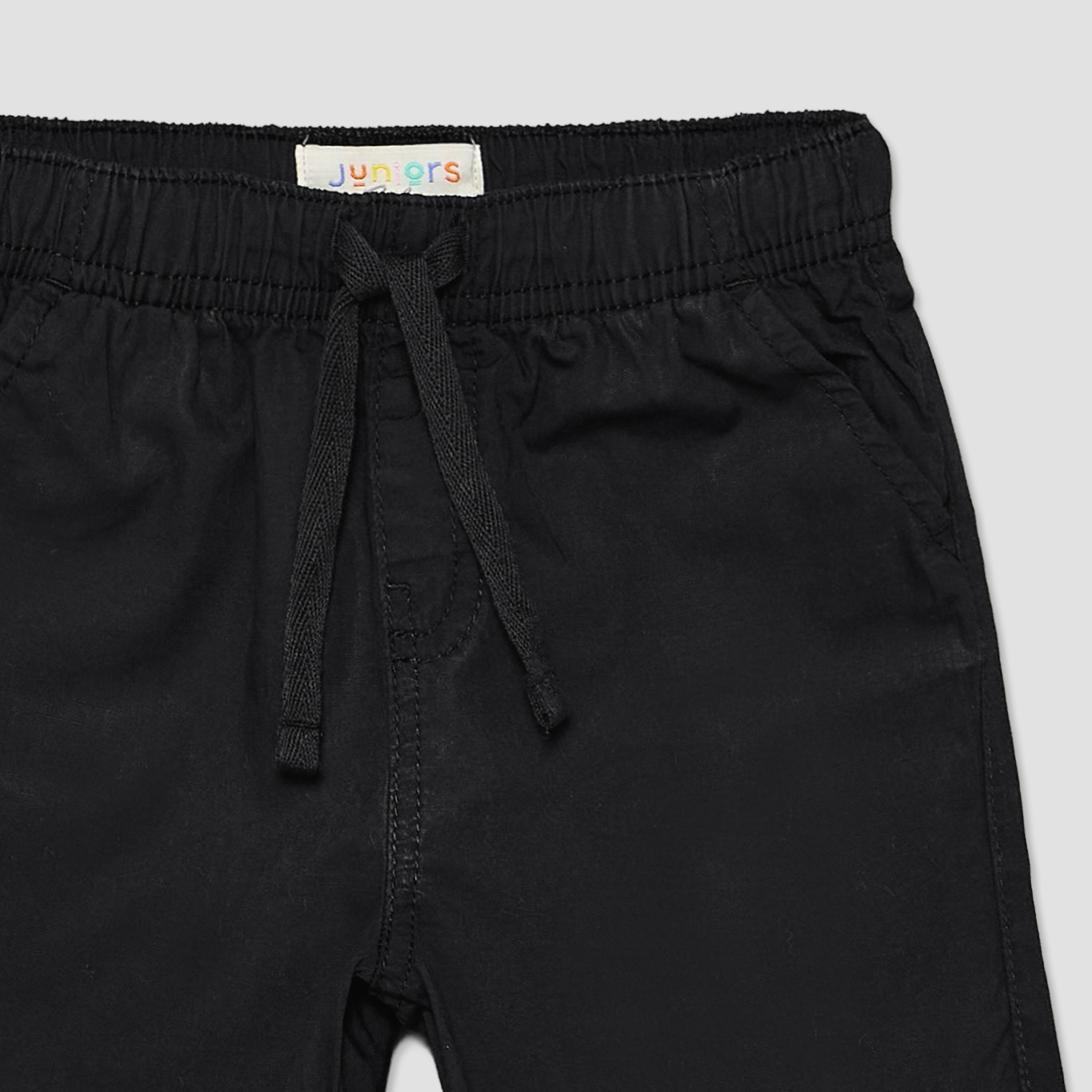 Pack of 2 Juniors Drawstring Waist Shorts with Assorted Design-baby-boys-clothing-bottoms-shorts-image-4