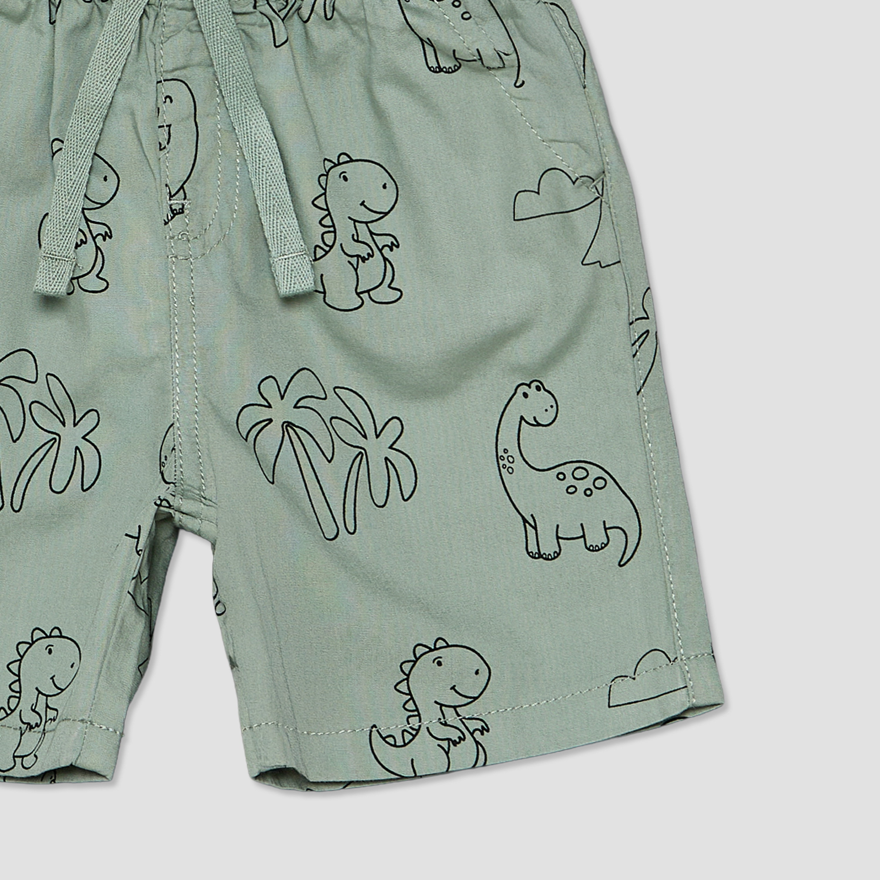 Pack of 2 Juniors Drawstring Waist Shorts with Assorted Design-baby-boys-clothing-bottoms-shorts-image-6
