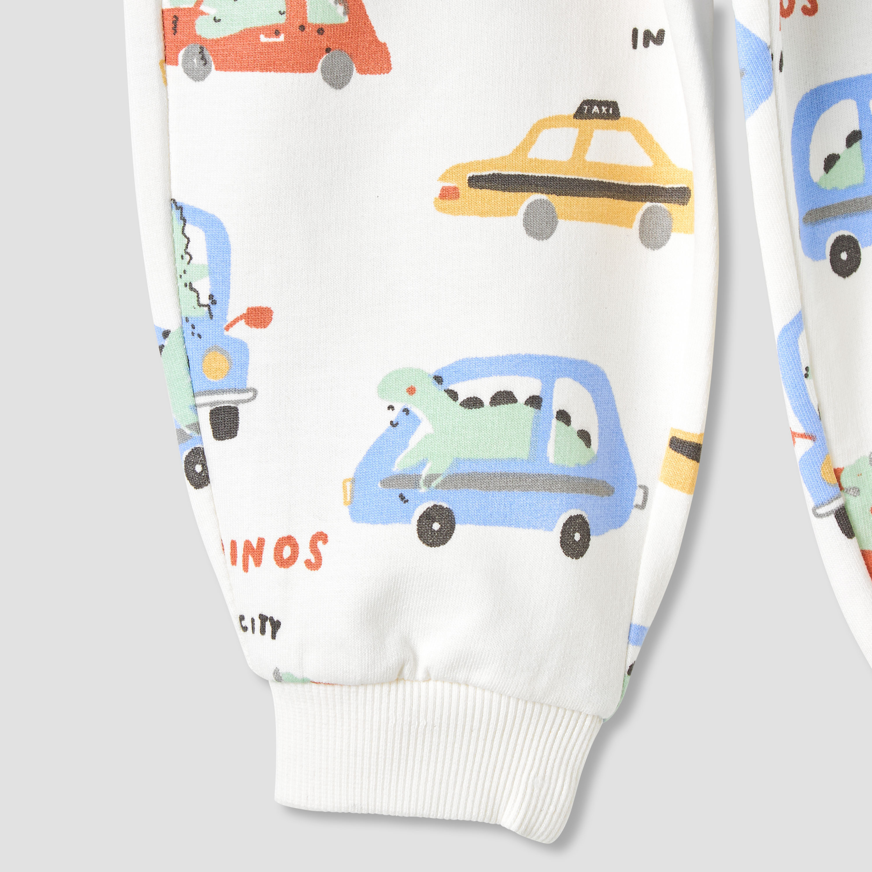 Juniors Boys Joggers with Cars Print - Cotton - Drawstring Waist-baby-boys-clothing-bottoms-joggersandtrackpants-image-4