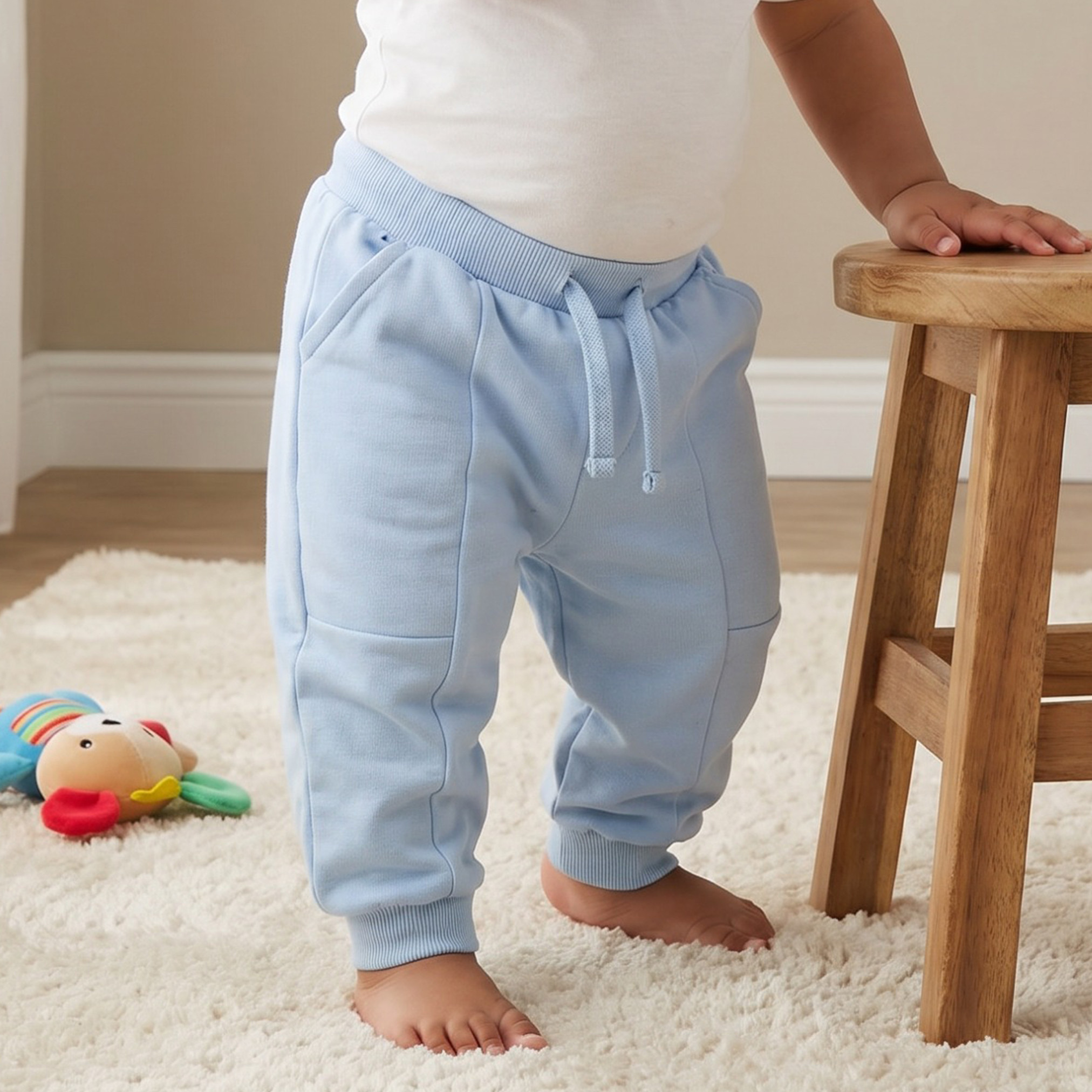 Juniors Drawstring Waistband Joggers with Pockets-baby-boys-clothing-bottoms-joggersandtrackpants-image-1
