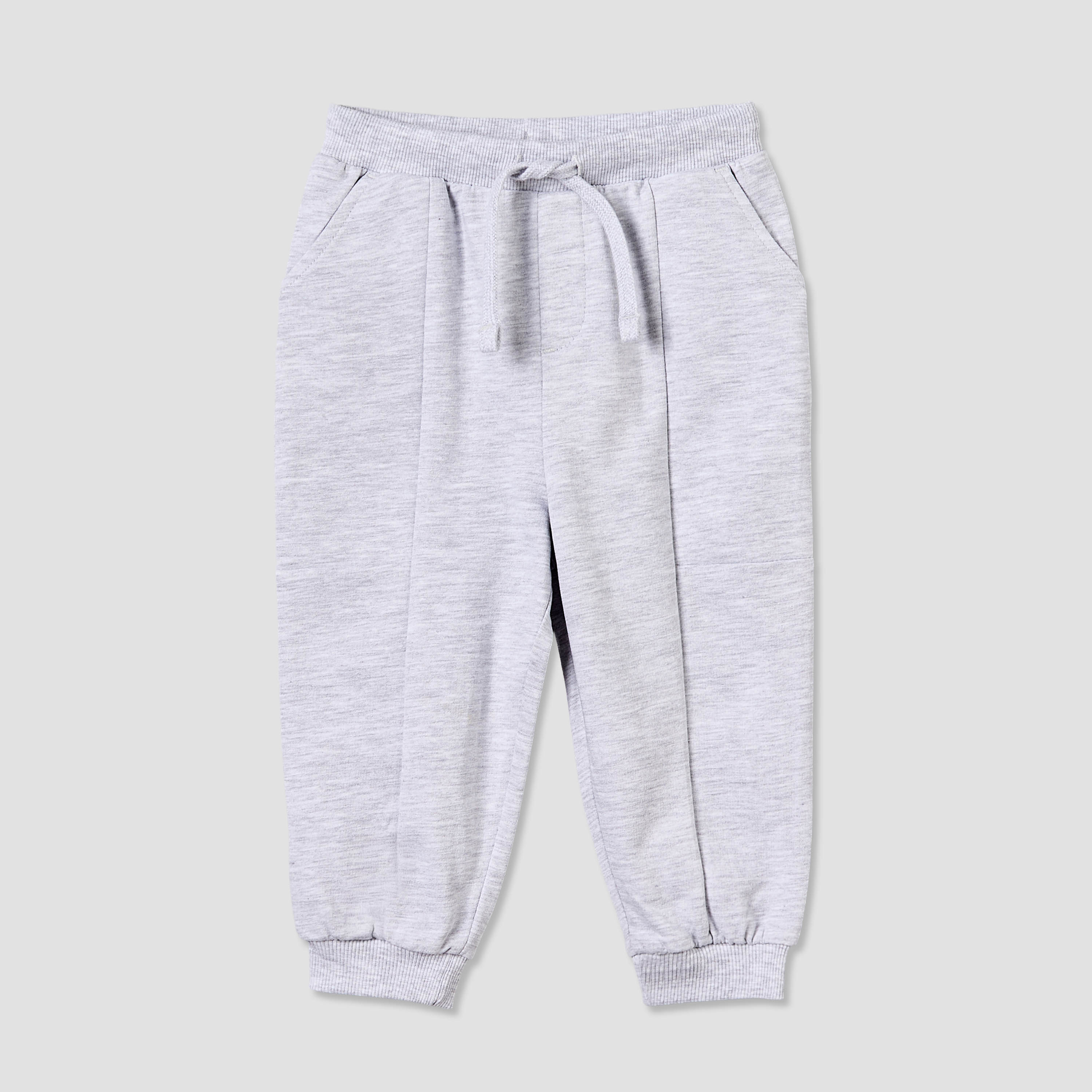 Juniors Drawstring Waist Joggers with Solid Design-baby-boys-clothing-bottoms-joggersandtrackpants-image-2