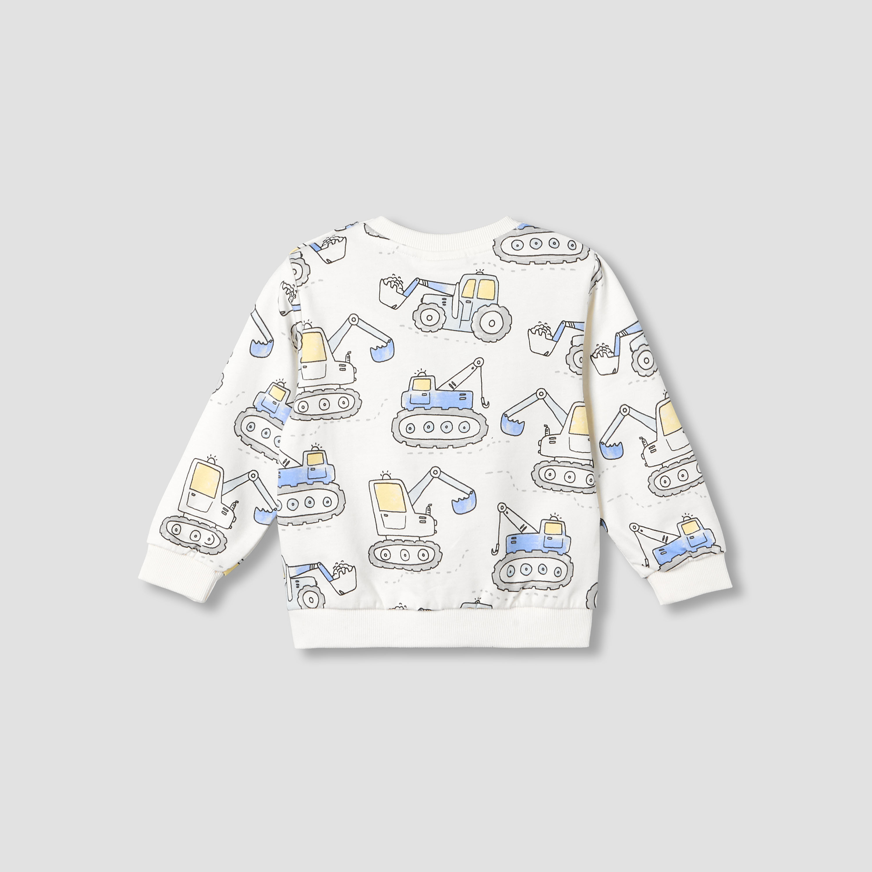 سويت شيرت بطبعات معدات البناء بأكمام طويلة من جونيورز-baby-boys-clothing-sweatshirts-image-3