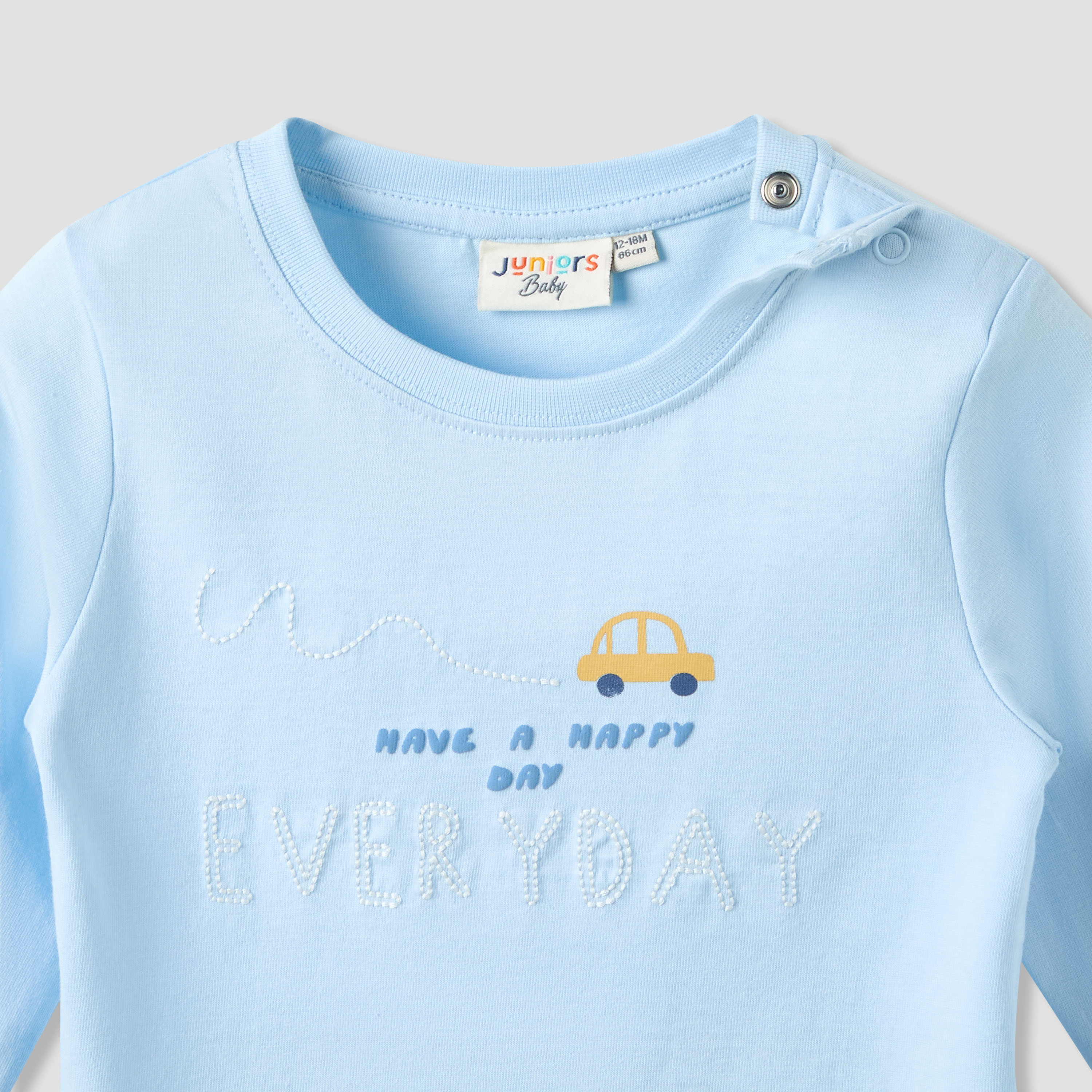 Juniors Crew Neck Long Sleeve 3-Piece T-shirts and Joggers Set with Drawstring Closure-baby-boys-clothing-setsandcoords-image-6