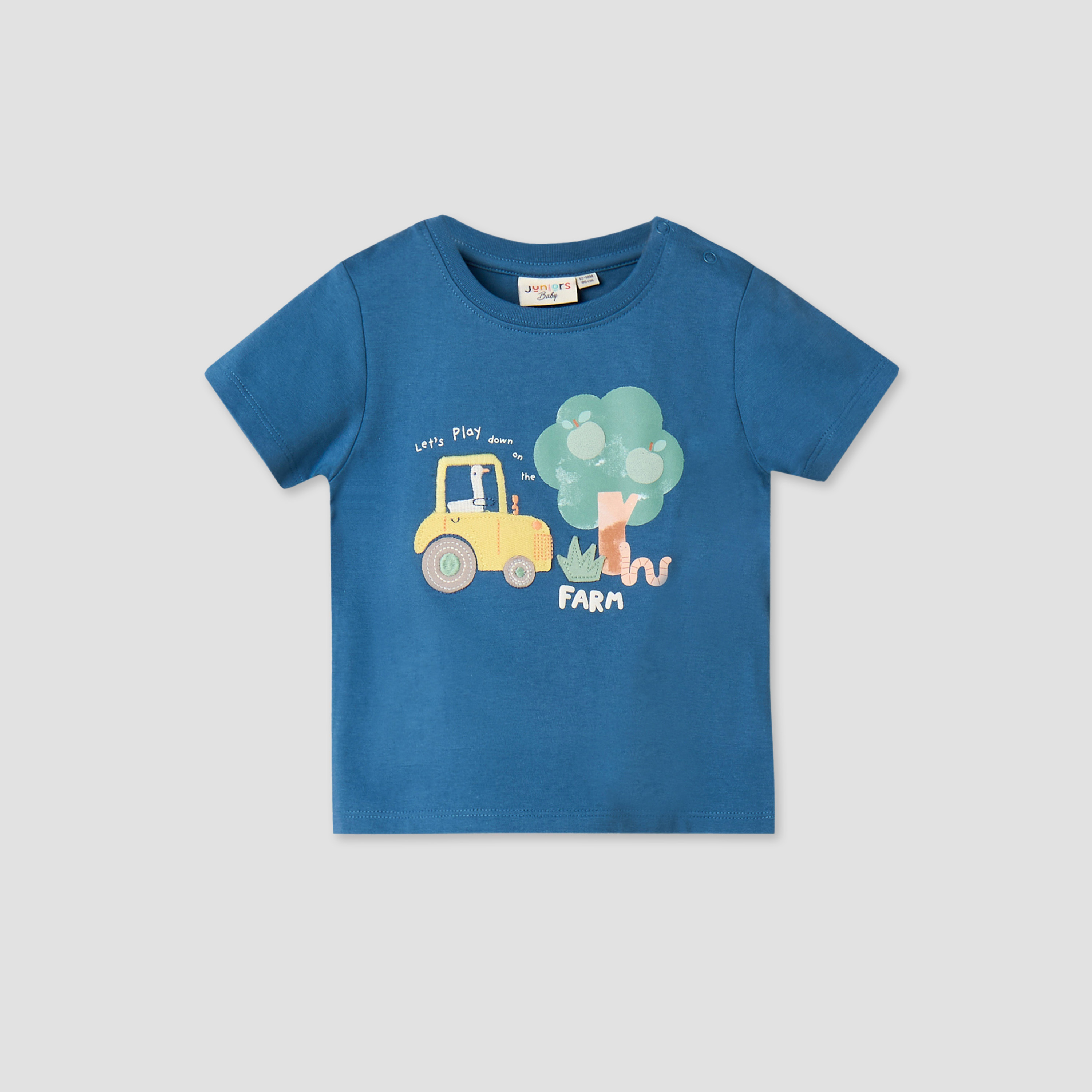 Pack of 3 Juniors Crew Neck Short Sleeves T-shirt and Shorts Set with Print-baby-boys-clothing-setsandcoords-image-4