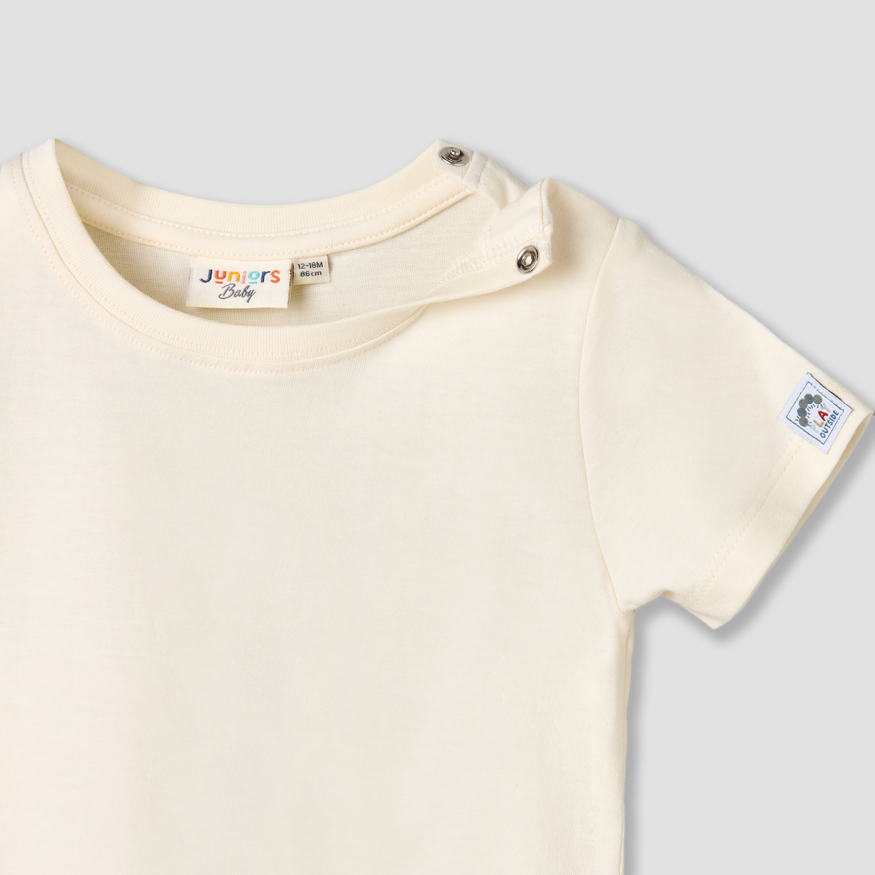 طقم تيشيرت بياقة ضيقة وأكمام قصيرة مع دنغري بتفاصيل مربعات من جونيورز-baby-boys-clothing-setsandcoords-image-8