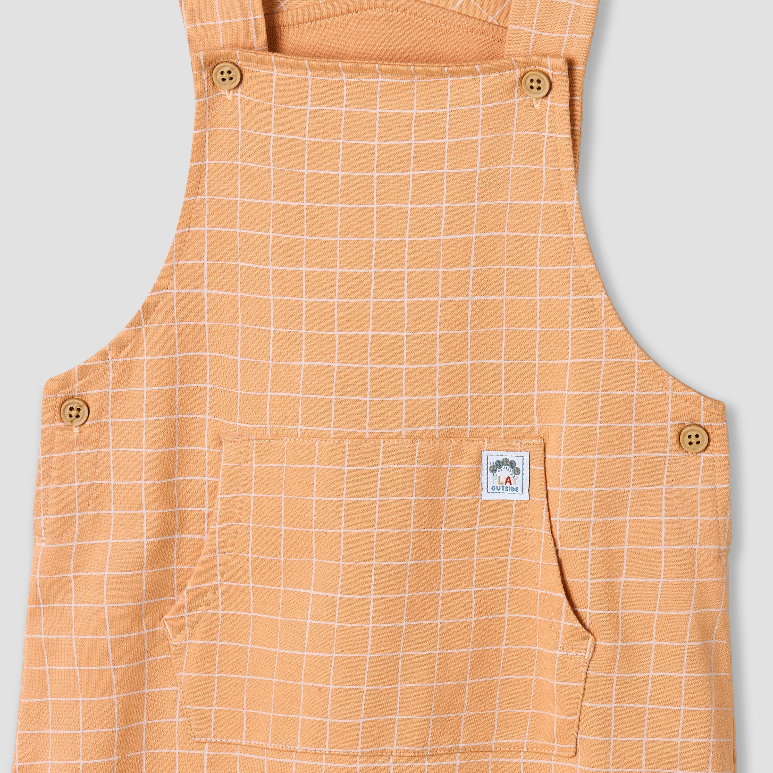 طقم تيشيرت بياقة ضيقة وأكمام قصيرة مع دنغري بتفاصيل مربعات من جونيورز-baby-boys-clothing-setsandcoords-image-9