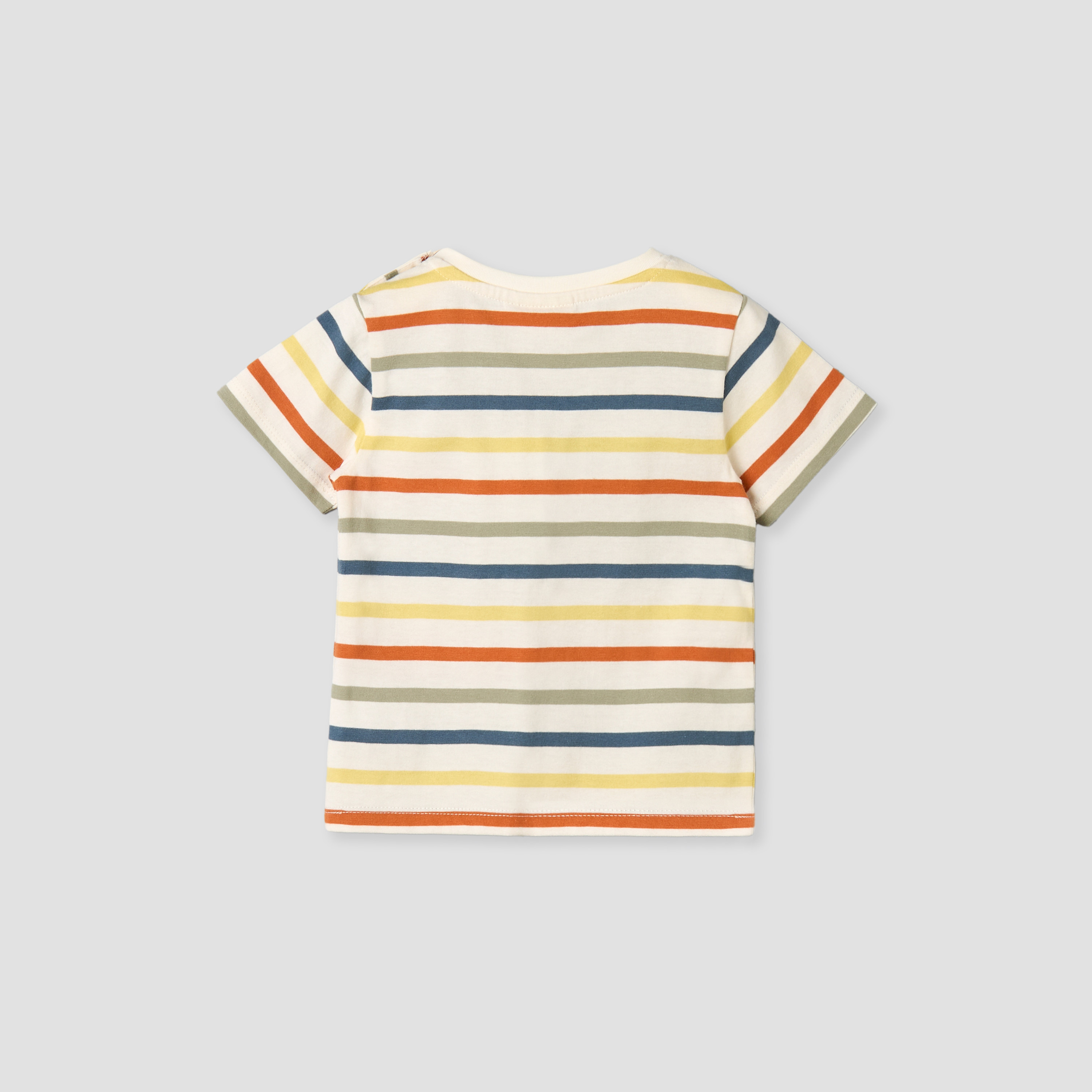 طقم دنغري بزخارف مركبة وتيشيرت بياقة ضيقة وأكمام قصيرة من جونيورز-baby-boys-clothing-setsandcoords-image-5