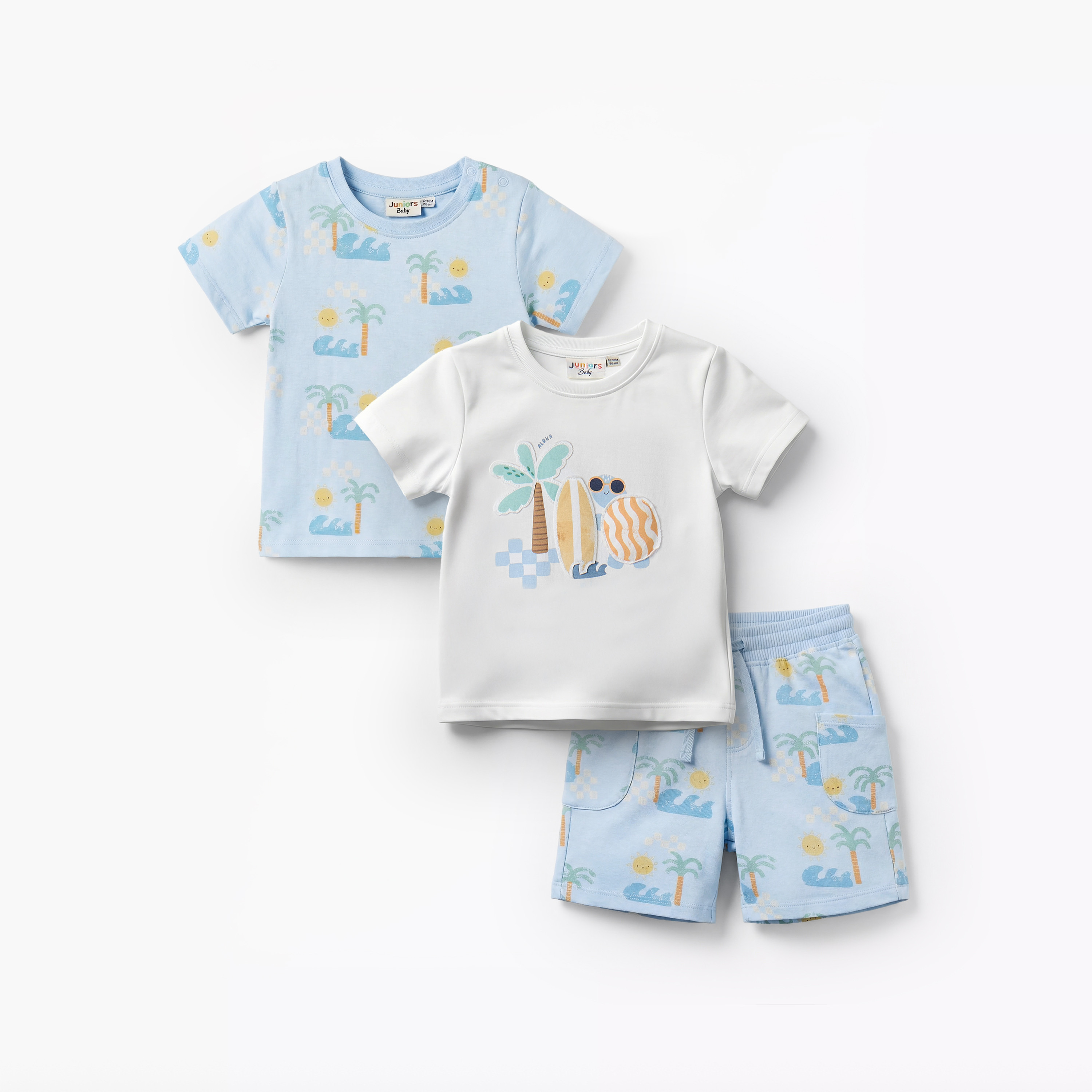 Set of 3 Juniors Clothing Set with Surf Print-baby-boys-clothing-setsandcoords-image-1
