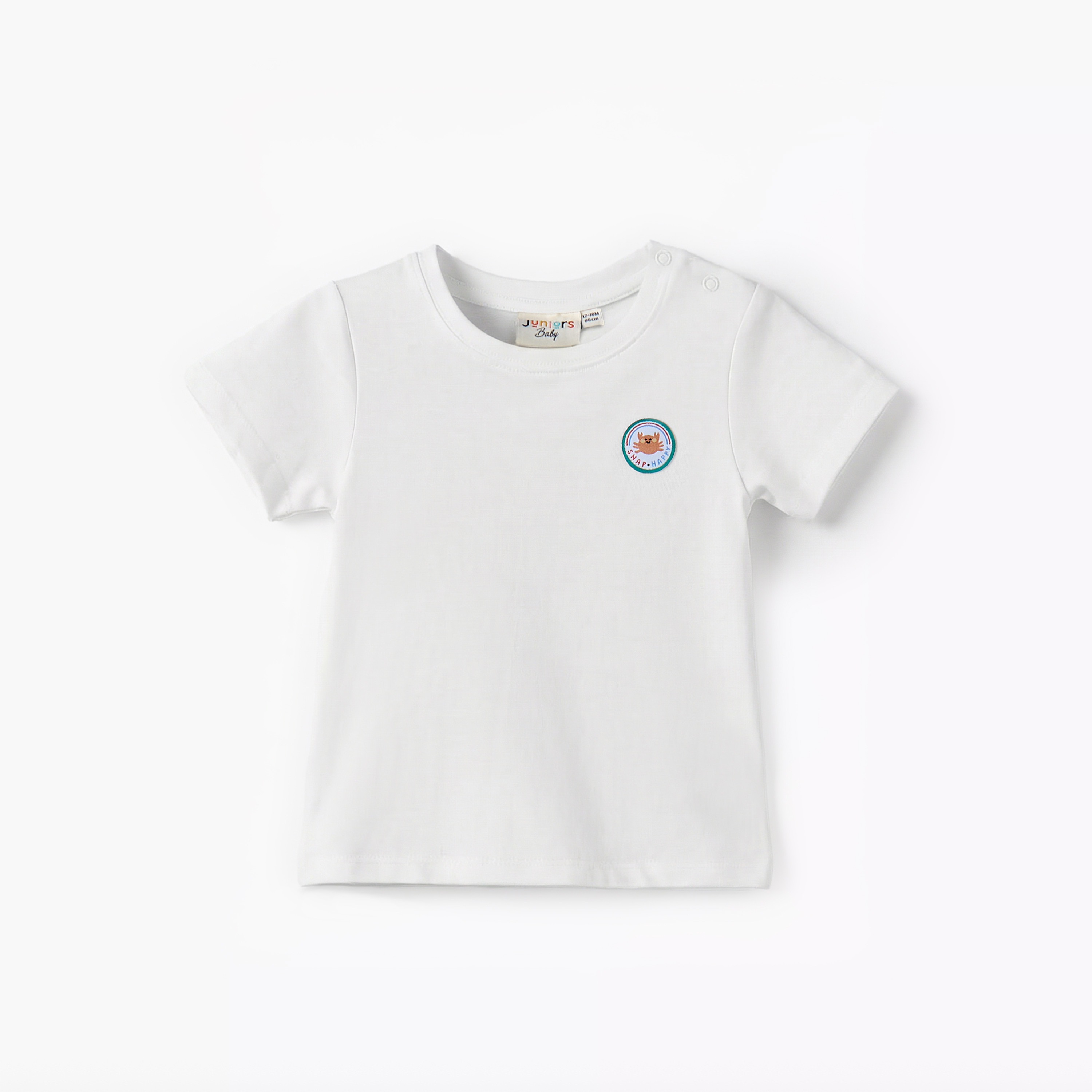 Juniors Crew Neck Short Sleeves T-shirt and Dungaree Set with Marine Print-baby-boys-clothing-setsandcoords-image-3