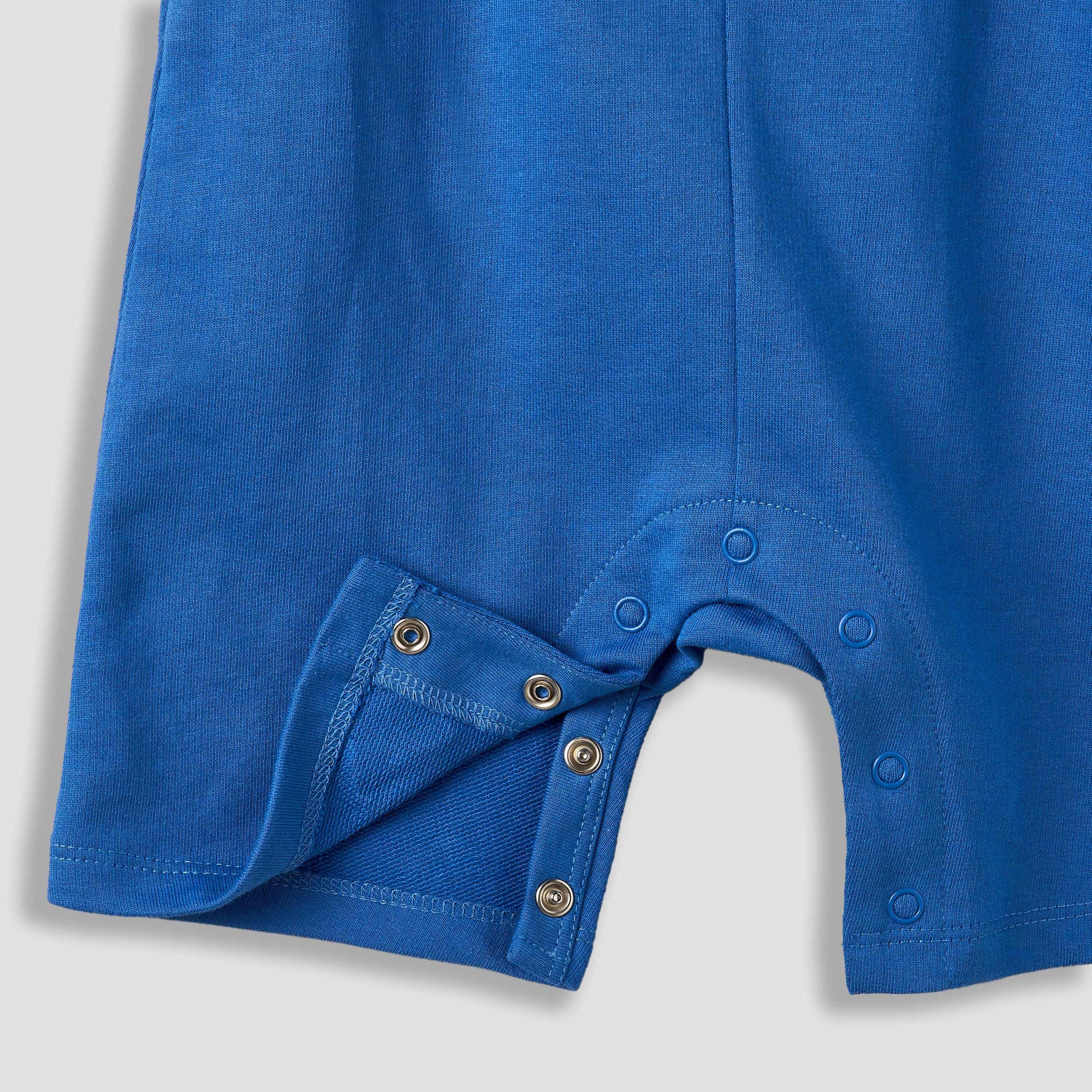 Juniors Crew Neck Short Sleeve T-shirt and Dungaree Set with Snap Button Closure-baby-boys-clothing-setsandcoords-image-8